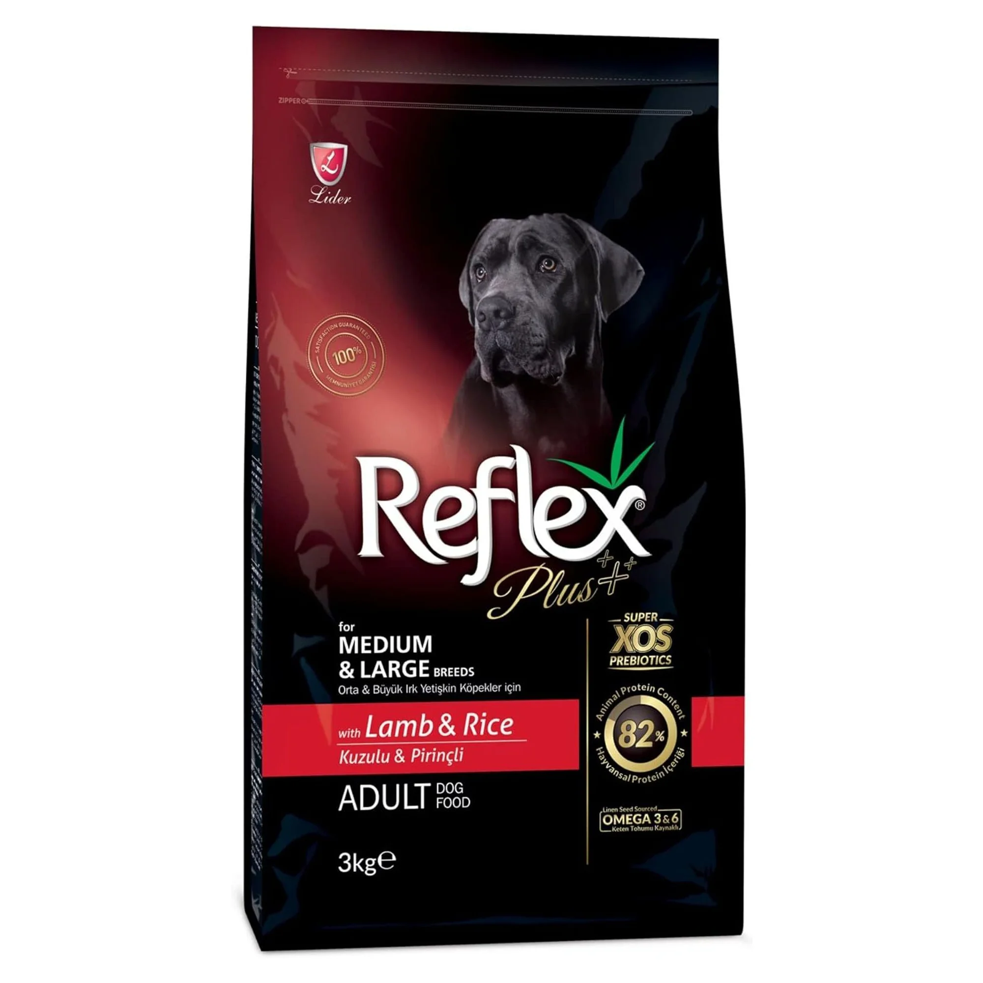 Reflex Plus Kuzulu Medium&Large Yetişkin Köpek Kuru Maması 3 KG