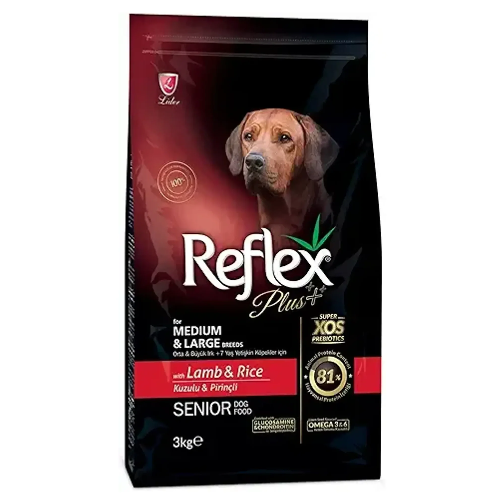 Reflex Plus Kuzulu Medium&Large Yaşlı Köpek Kuru Maması 3 KG