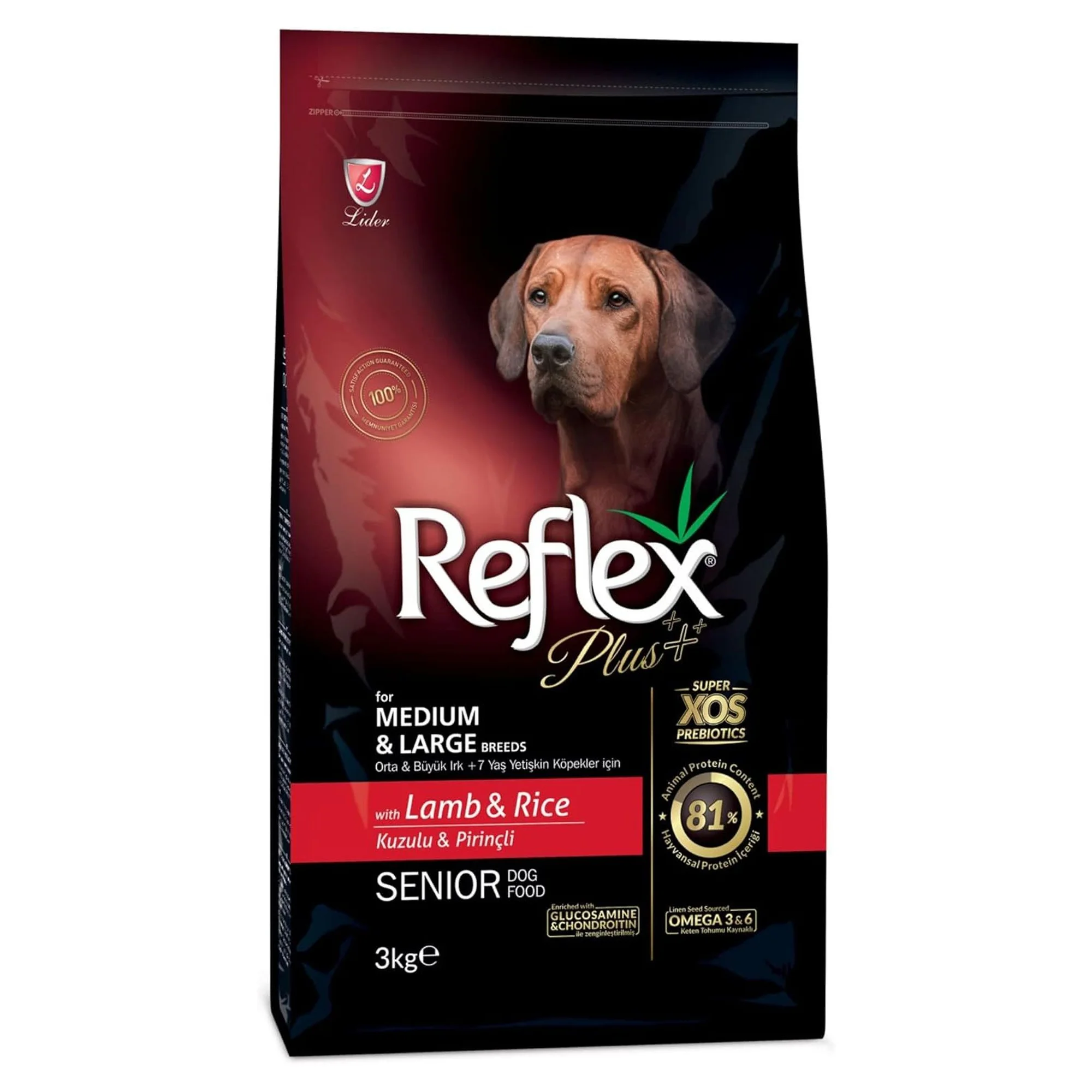 Reflex Plus Kuzulu Medium&Large Yaşlı Köpek Kuru Maması 3 KG