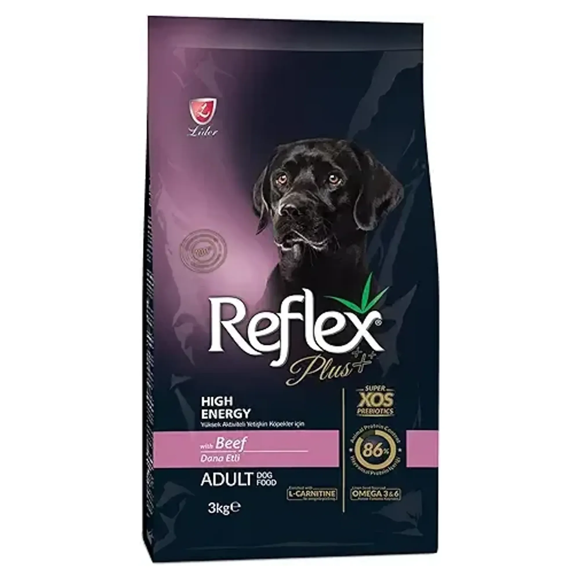 Reflex Plus Kuzulu High Energy Yetişkin Köpek Kuru Maması 3 KG