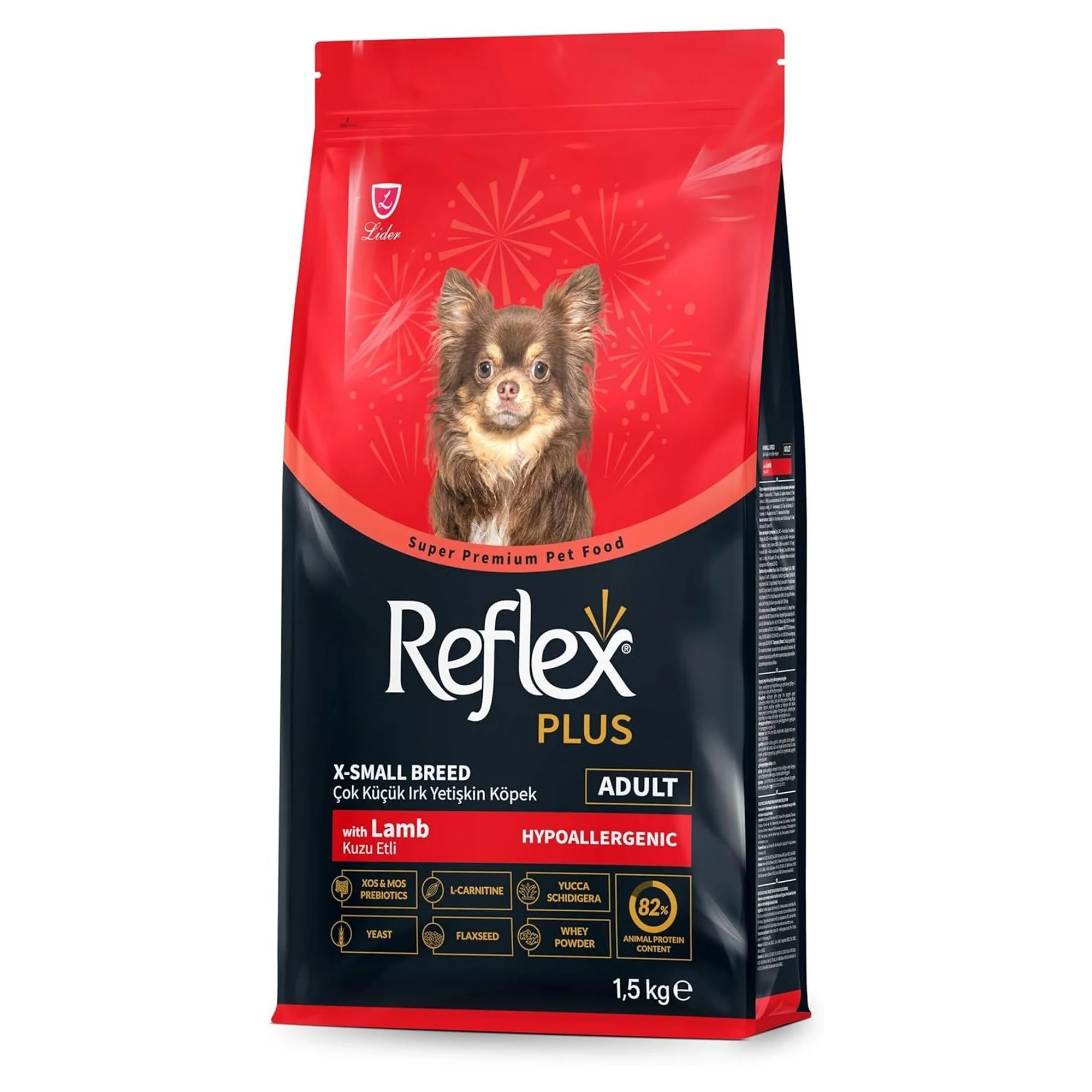 Reflex Plus Hipoalerjenik Kuzulu Çok Küçük Irk Yetişkin Köpek Maması 1.5 KG