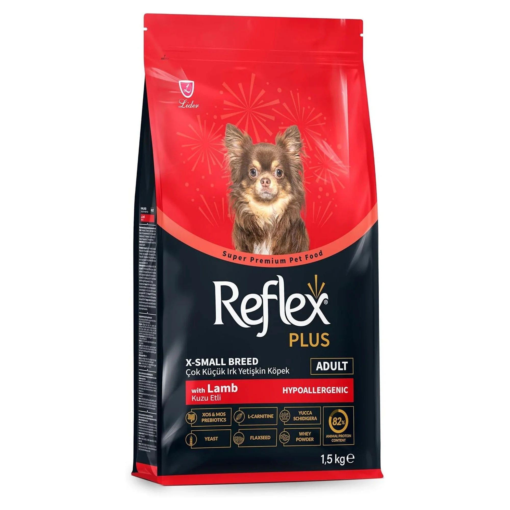 Reflex Plus Hipoalerjenik Kuzulu Çok Küçük Irk Yetişkin Köpek Maması 1.5 KG — Normal, 1.6 kg — Görsel 3