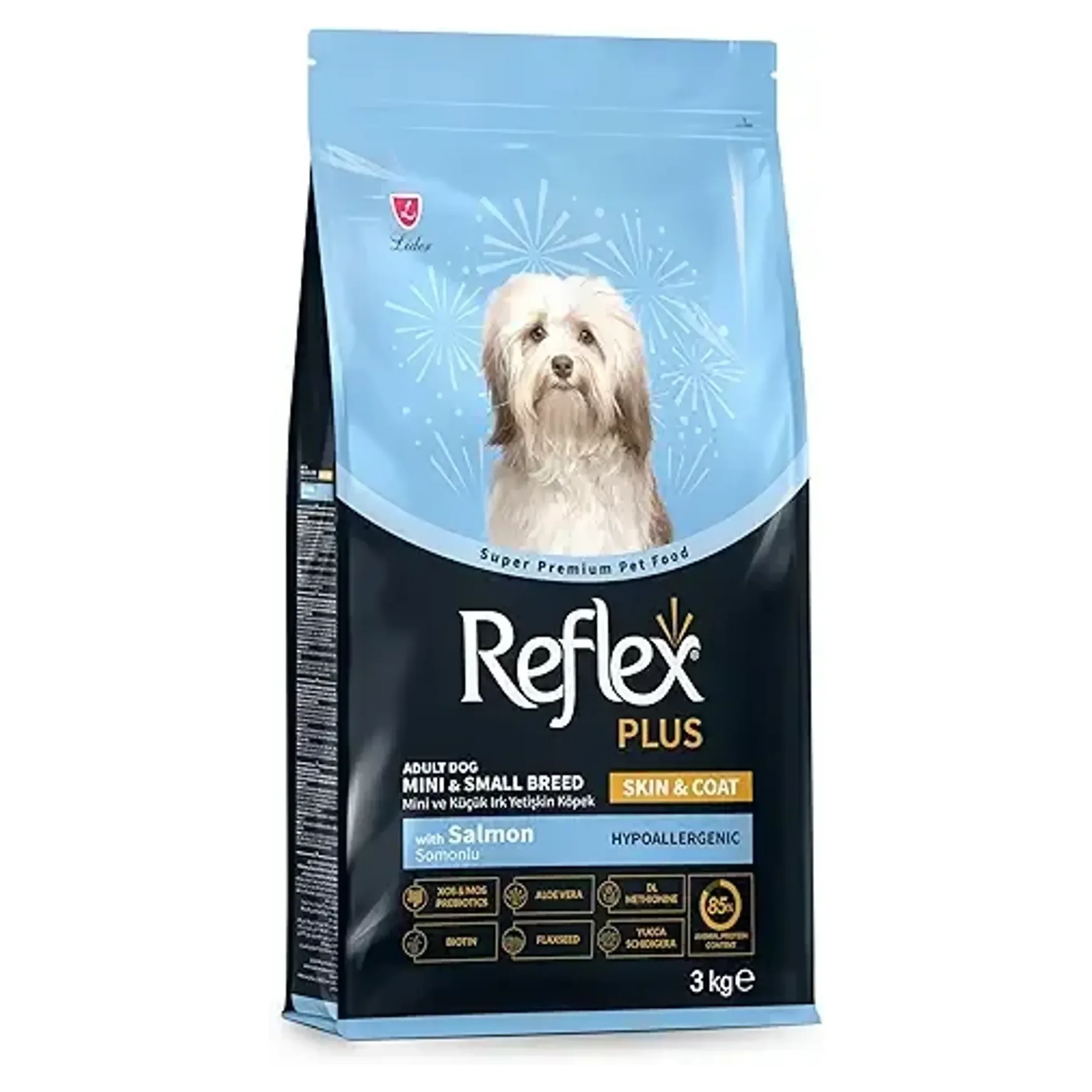 Reflex Plus Skin&Coat Somonlu Mini ve Küçük Irk Yetişkin Köpek Maması 3 KG