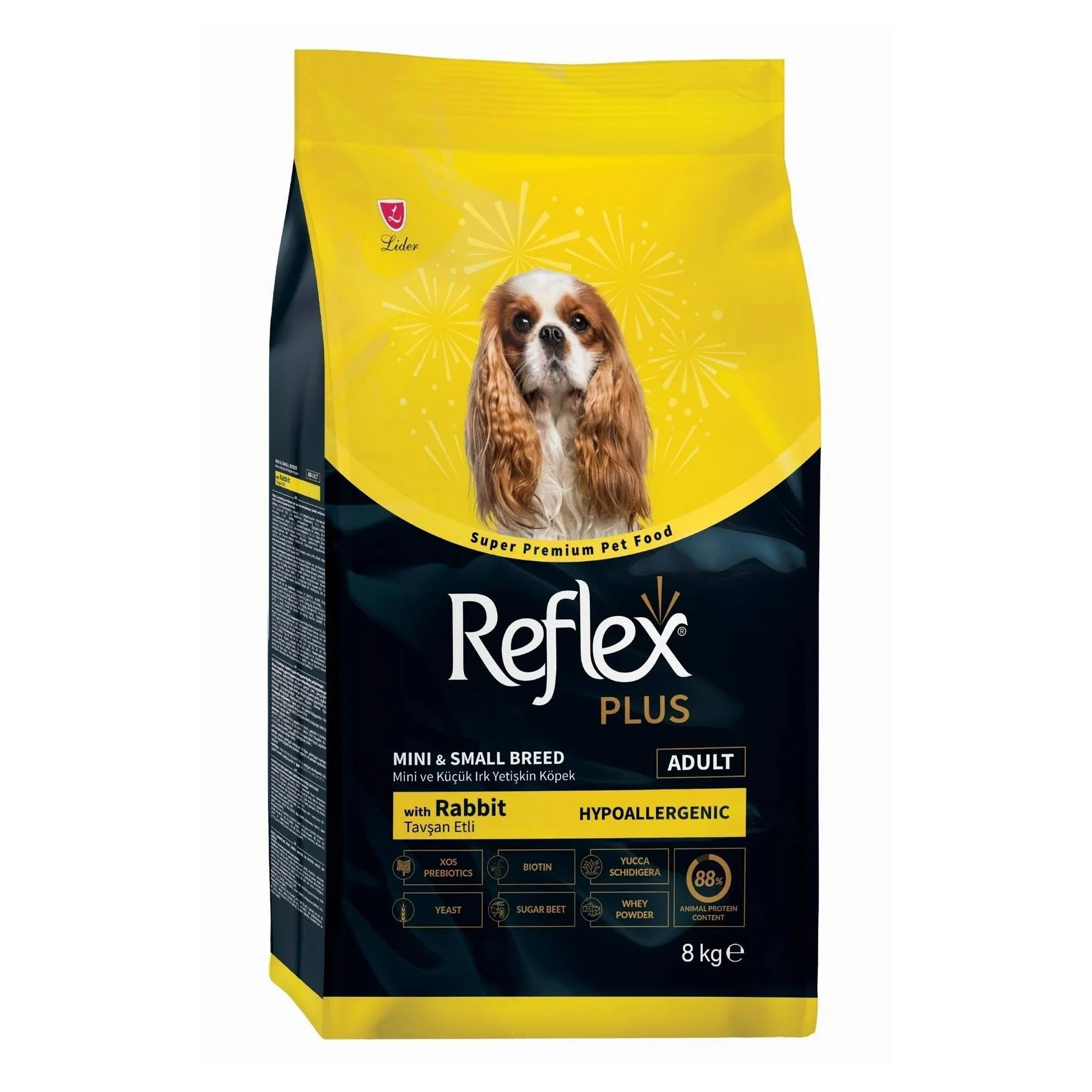 Reflex Plus Tavşan Etli Mini ve Küçük Irk Yetişkin Köpek Maması 8 KG