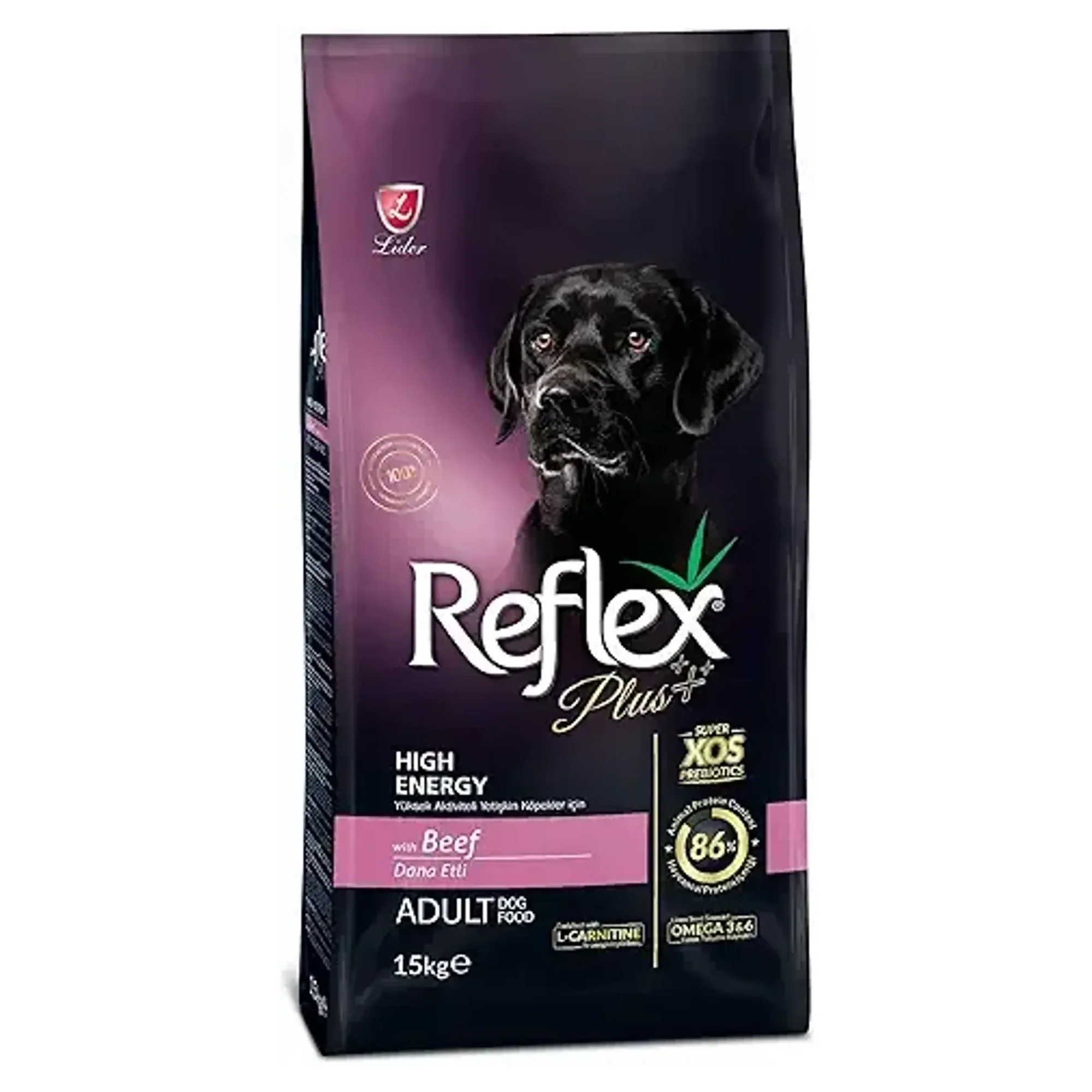 Reflex Plus Kuzu&Pirinç Orta&Büyük Irk Yüksek Enerji Köpek Kuru Maması 15 KG