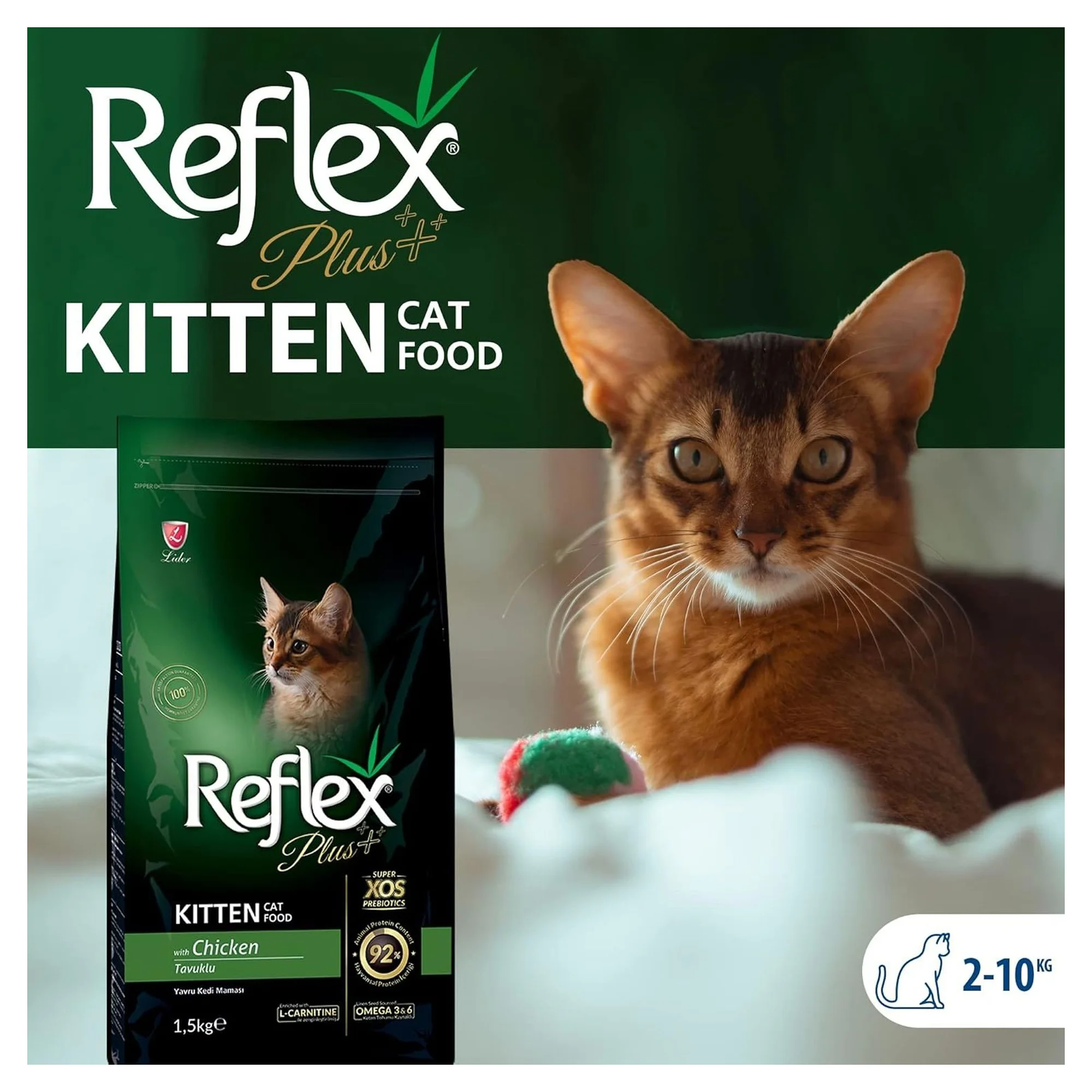 Reflex Plus Tavuklu Yavru Kedi Kuru Maması 1.5 KG — Normal, 2 kg — Görsel 4