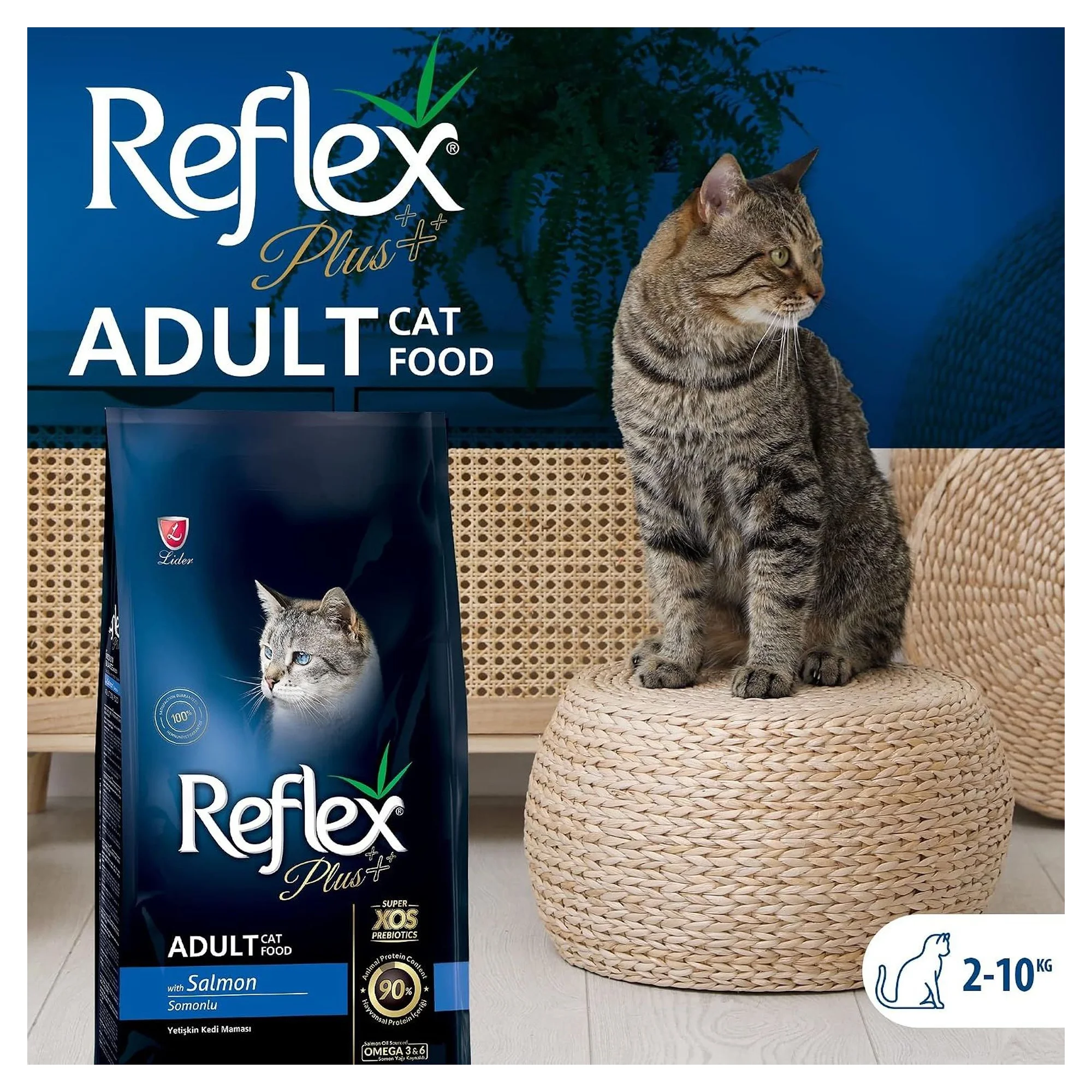 Reflex Plus Somonlu Yetişkin Kedi Kuru Maması 1.5 KG — Normal, 1.5 kg — Görsel 2