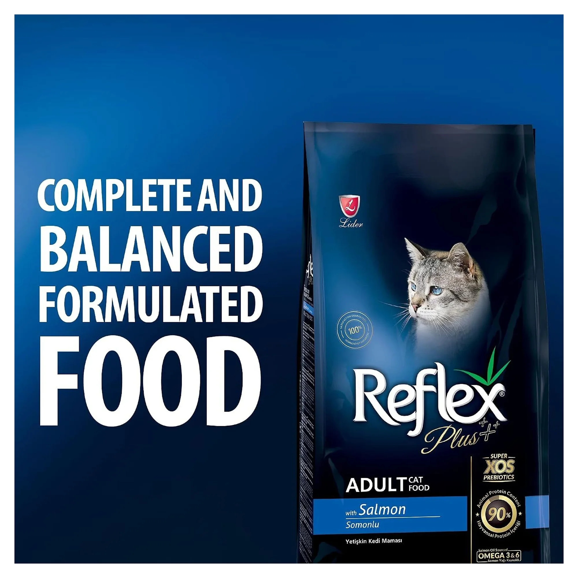Reflex Plus Somonlu Yetişkin Kedi Kuru Maması 1.5 KG — Normal, 1.5 kg — Görsel 5