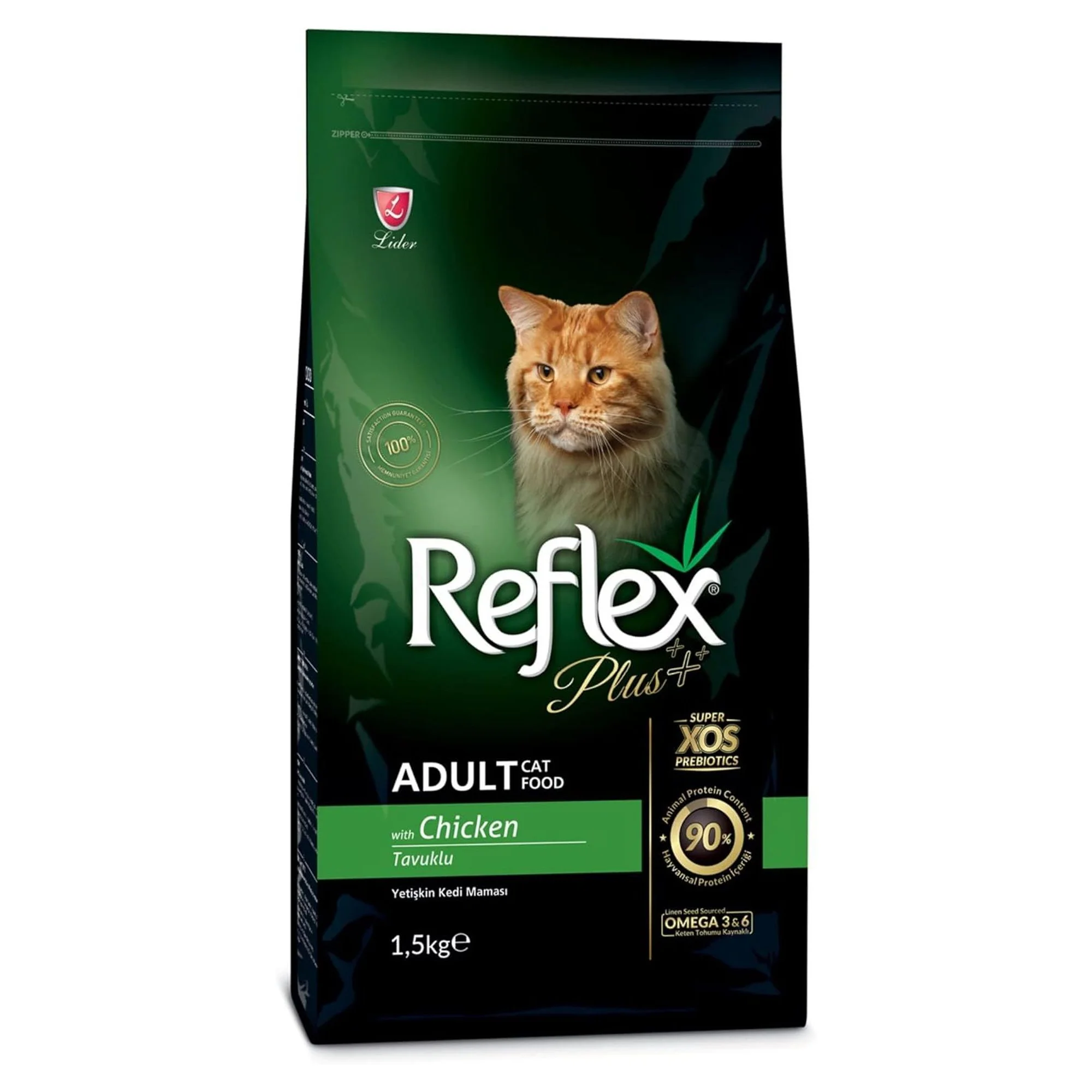 Reflex Plus Tavuklu Yetişkin Kedi Kuru Maması 1.5 KG