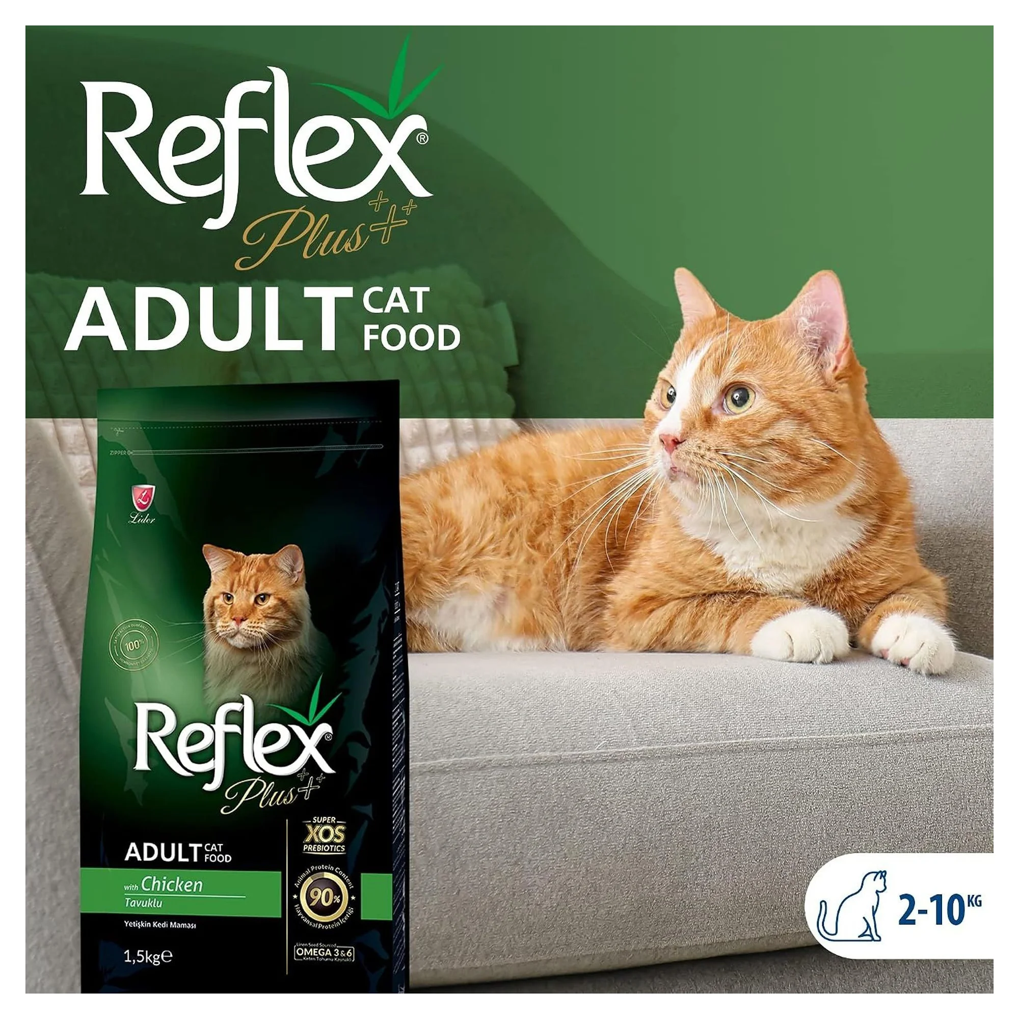 Reflex Plus Tavuklu Yetişkin Kedi Kuru Maması 1.5 KG — Normal, 1.6 kg — Görsel 4