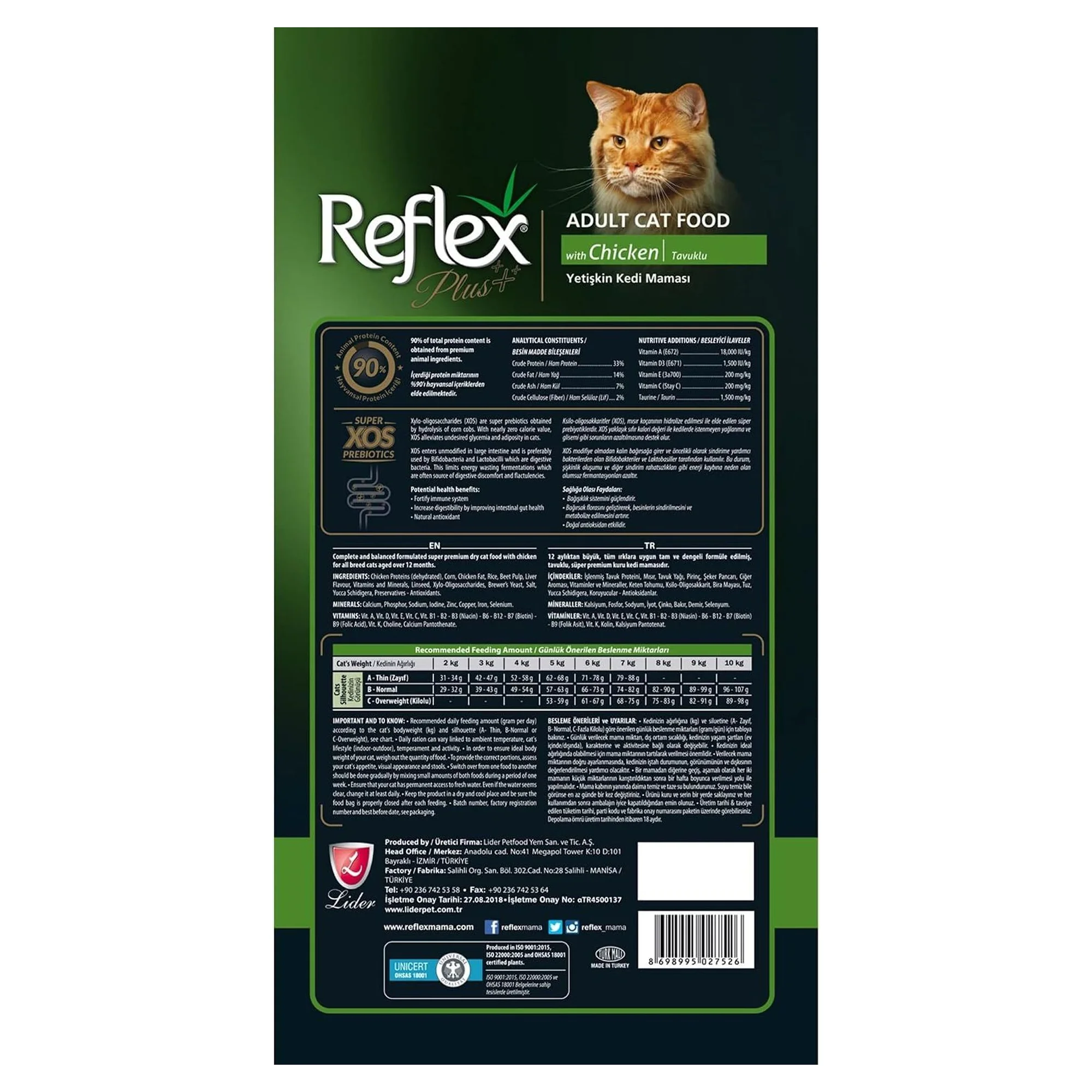 Reflex Plus Tavuklu Yetişkin Kedi Kuru Maması 1.5 KG — Normal, 1.6 kg — Görsel 5
