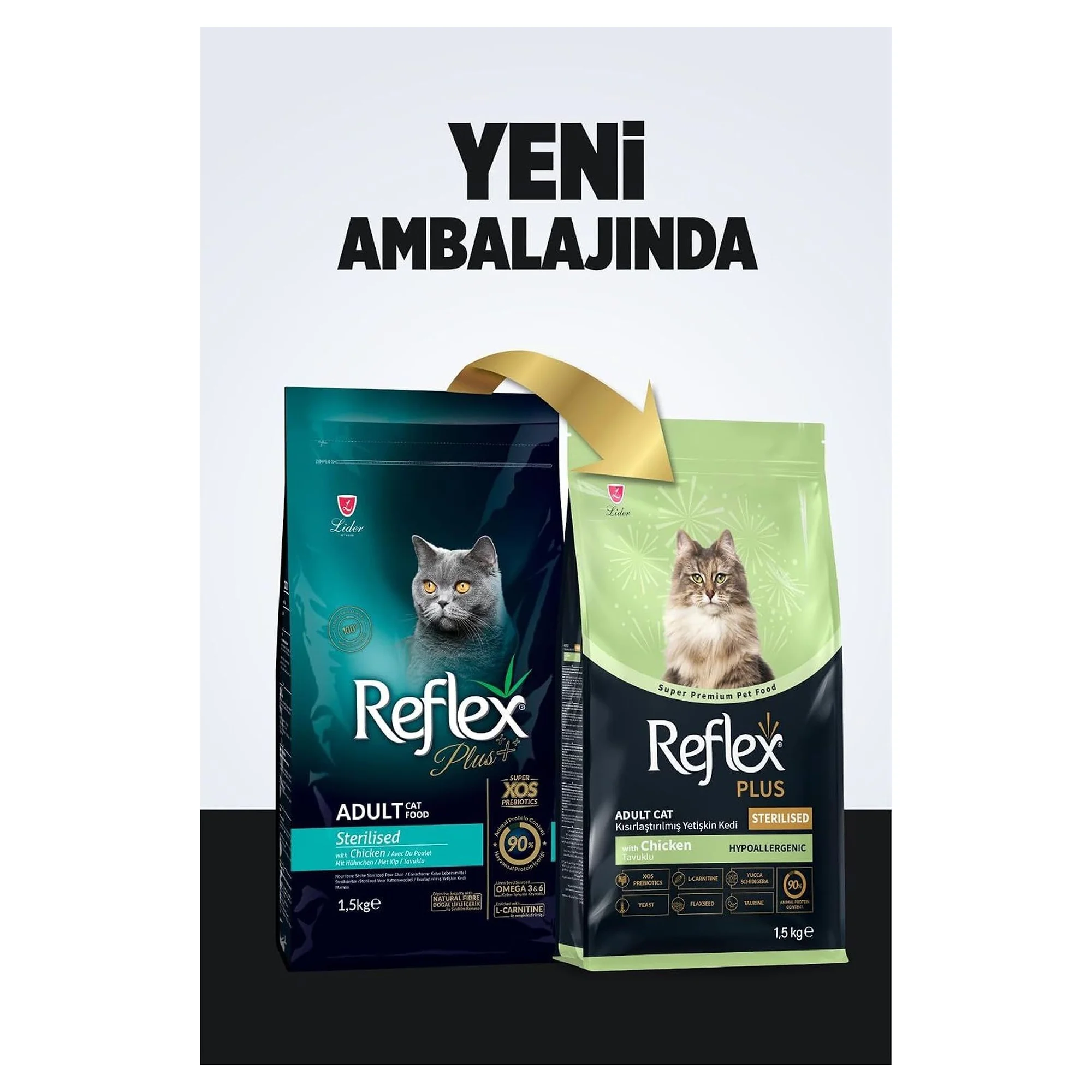 Reflex Plus Tavuklu Yetişkin Kısırlaştırılmış Kedi Kuru Maması 1.5 KG — Normal, 1.6 kg — Görsel 2