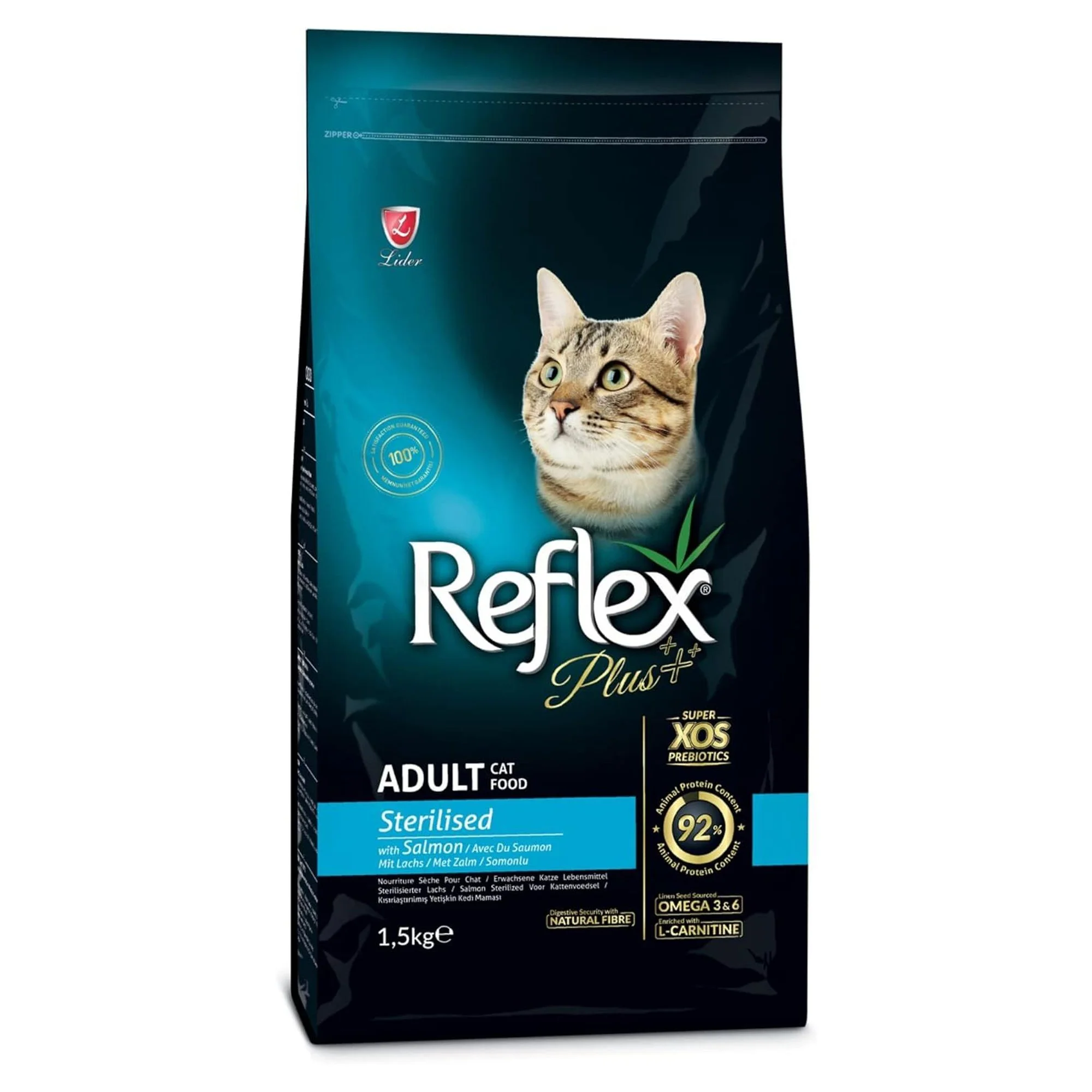 Reflex Plus Somonlu Kısırlaştırılmış Kedi Kuru Maması 1.5 KG