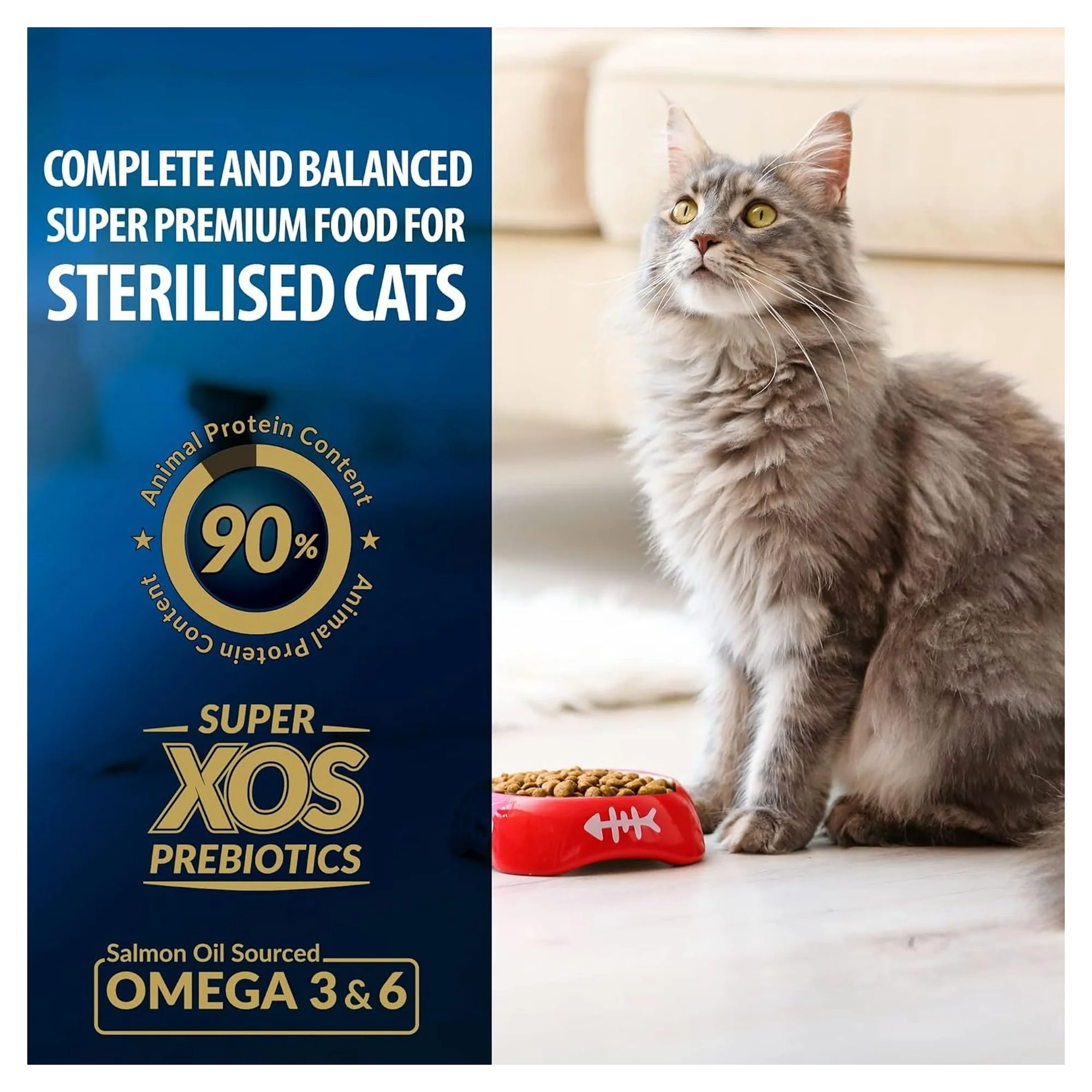 Reflex Plus Somonlu Kısırlaştırılmış Kedi Kuru Maması 1.5 KG — 1.6 kg — Görsel 2