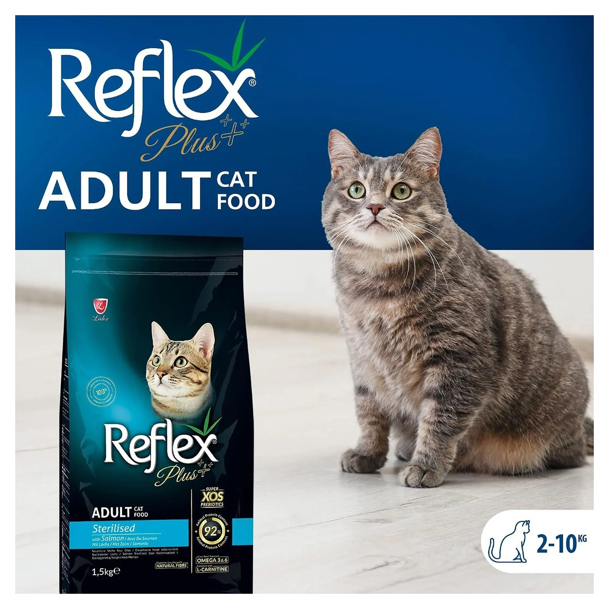 Reflex Plus Somonlu Kısırlaştırılmış Kedi Kuru Maması 1.5 KG — 1.6 kg — Görsel 4