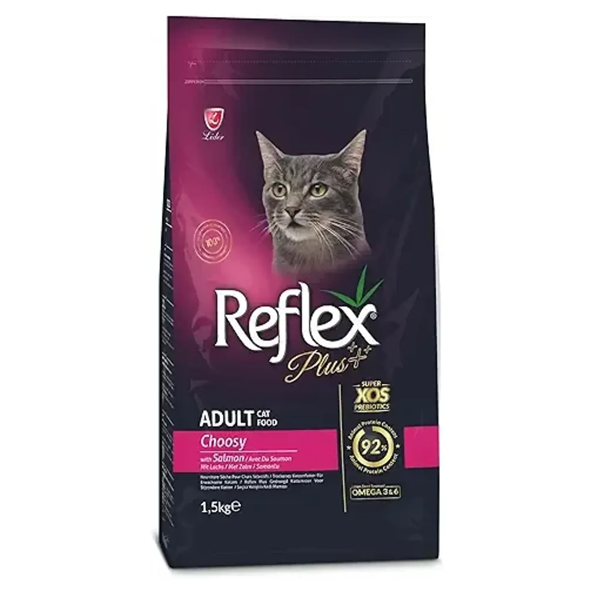 Reflex Plus Reflex Plus Choosy Somonlu Seçici Yetişkin Kedi Maması 1.5 KG