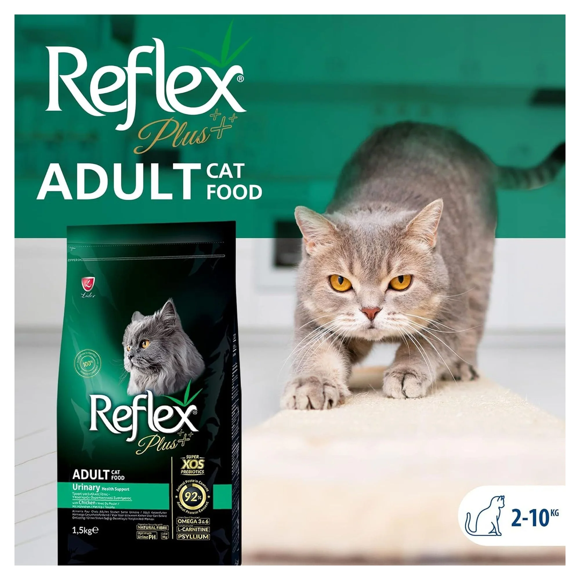 Reflex Plus Urinary Tavuklu Yetişkin Kedi Kuru Maması 1.5 KG — Normal, 1.5 kg — Görsel 4