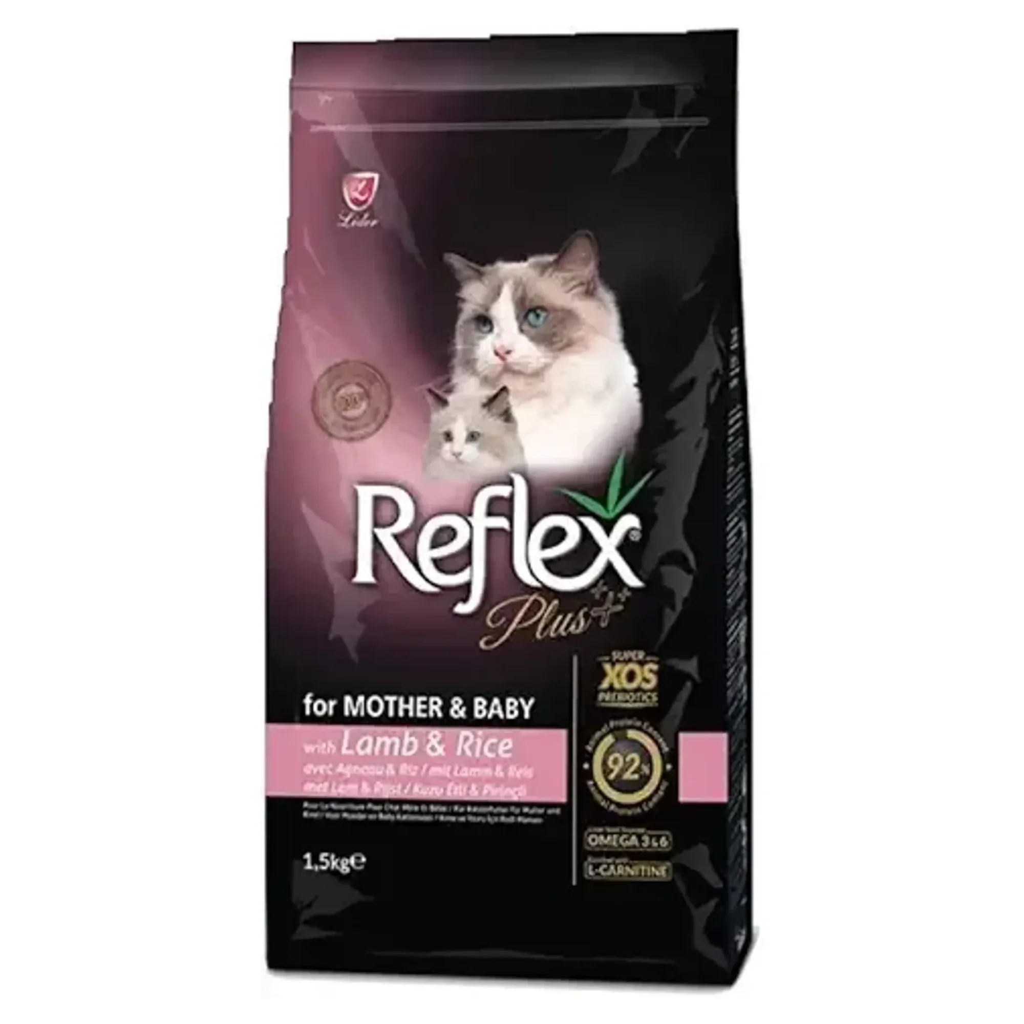 Reflex Plus Kuzu&Pirinç Anne&Bebek Kedi Kuru Maması 1.5 KG