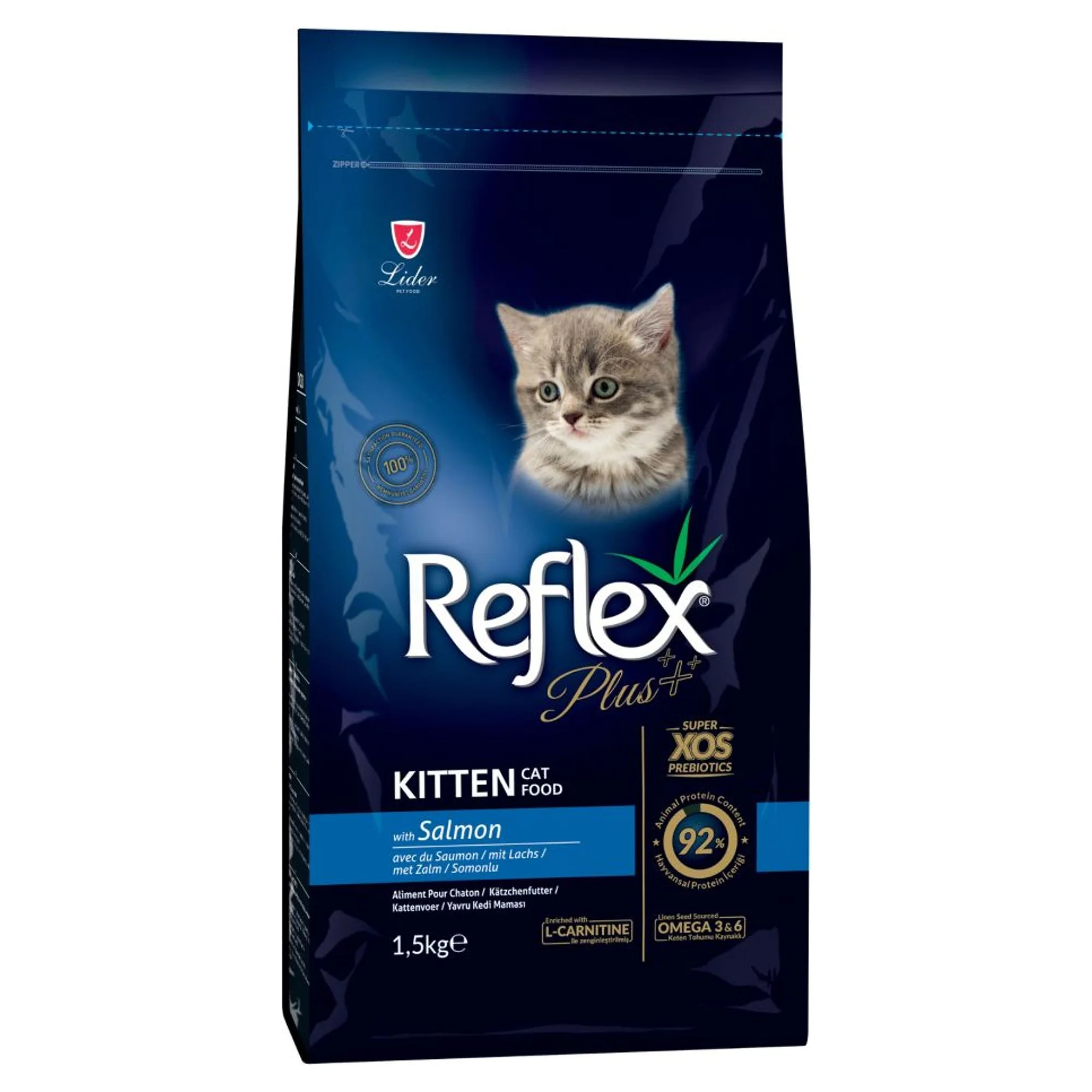 Reflex Plus Somonlu Yavru Kedi Kuru Maması 1.5 KG