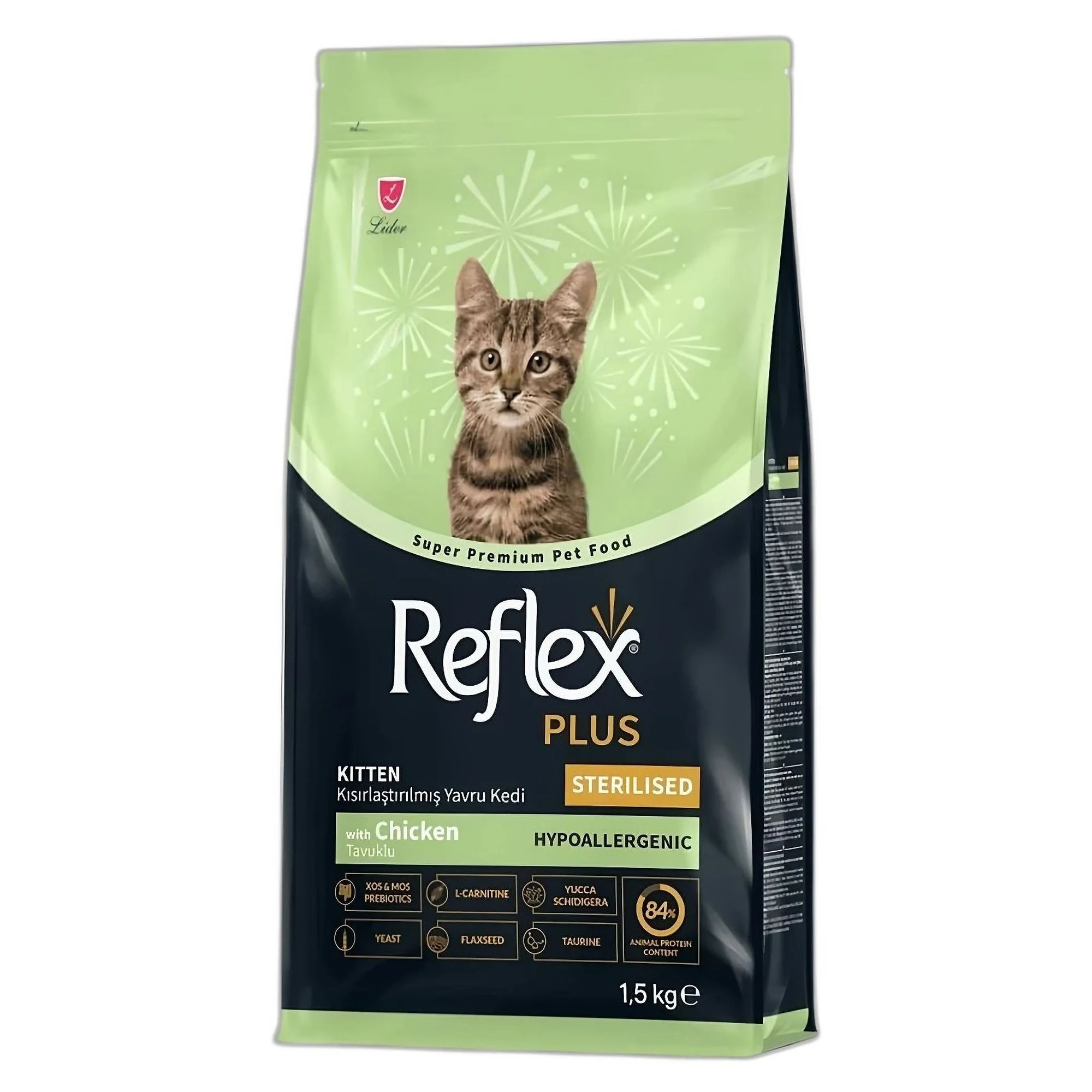 Reflex Plus Reflex Plus Tavuklu Kısırlaştırılmış Yavru Kedi Maması 1.5 KG