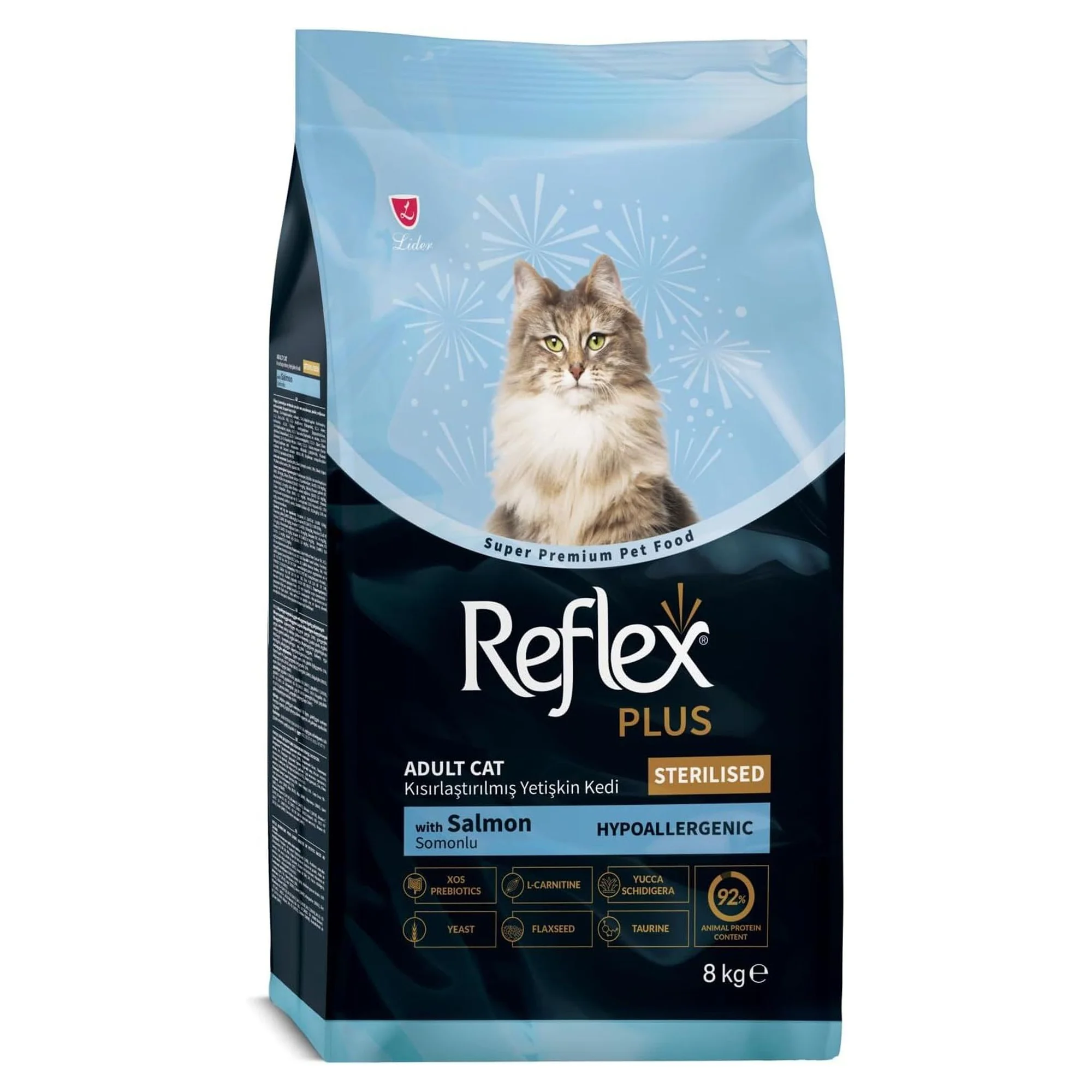 Reflex Plus Somonlu Yetişkin Kısırlaştırılmış Kedi Kuru Maması 8 KG