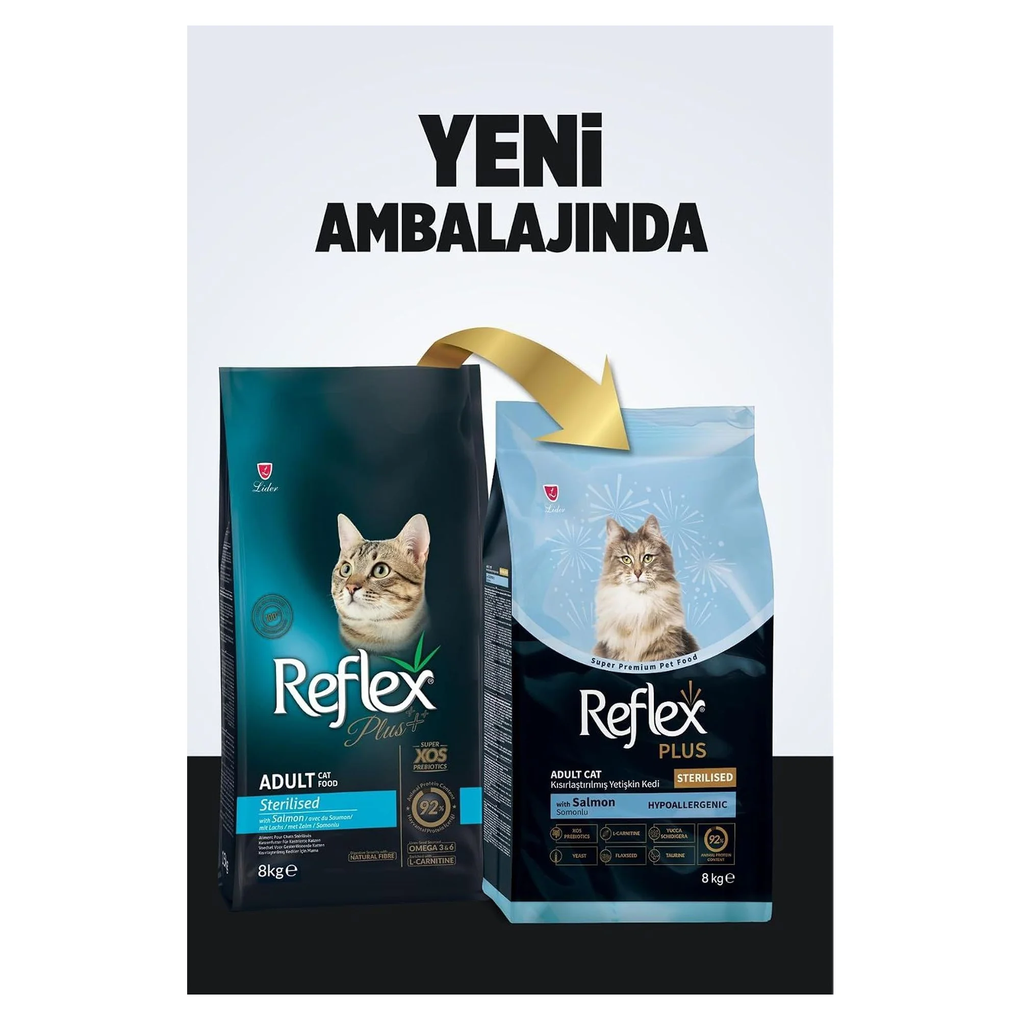 Reflex Plus Somonlu Yetişkin Kısırlaştırılmış Kedi Kuru Maması 8 KG — 8.1 kg — Görsel 2