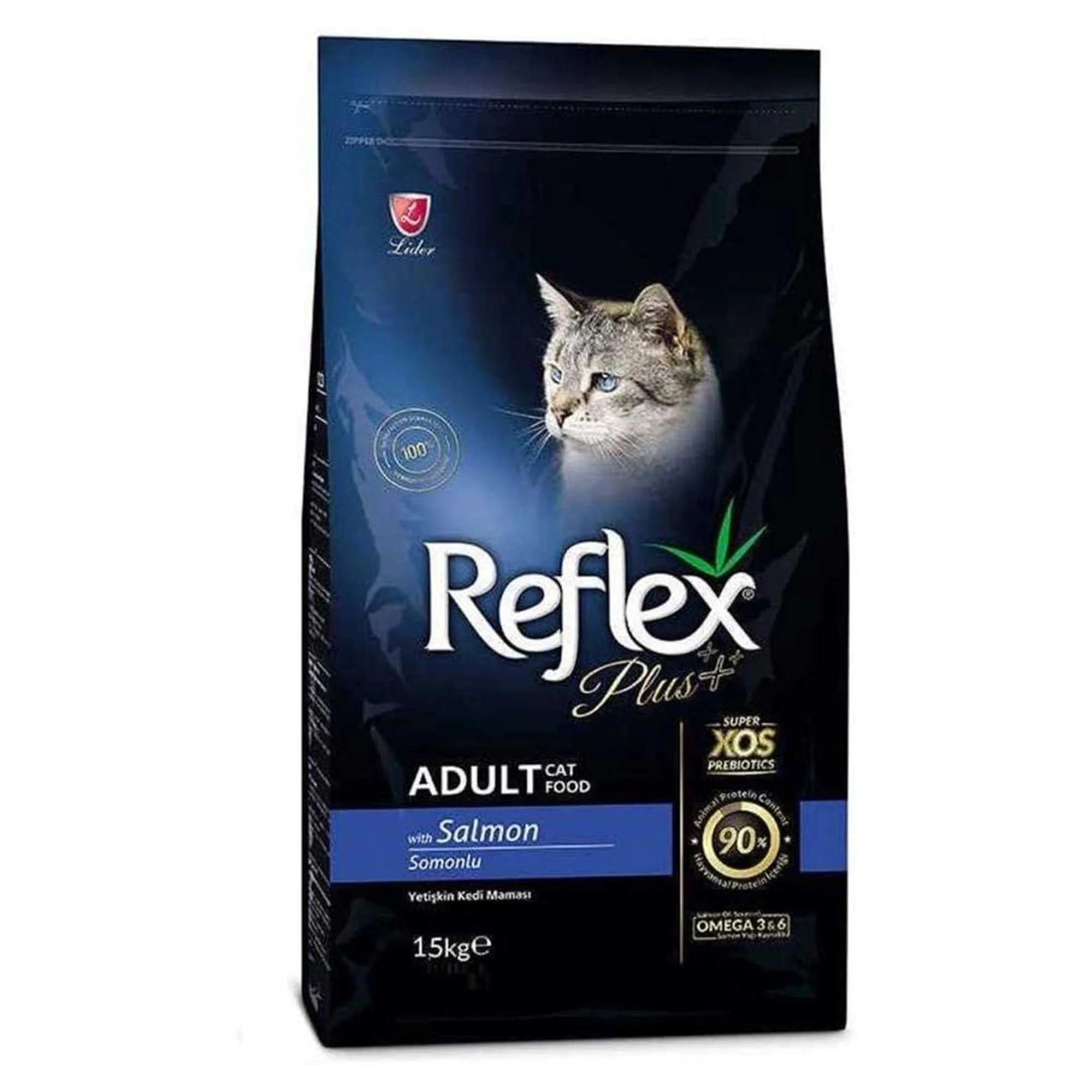 Reflex Plus Somonlu Yetişkin Kedi Kuru Maması 15 KG