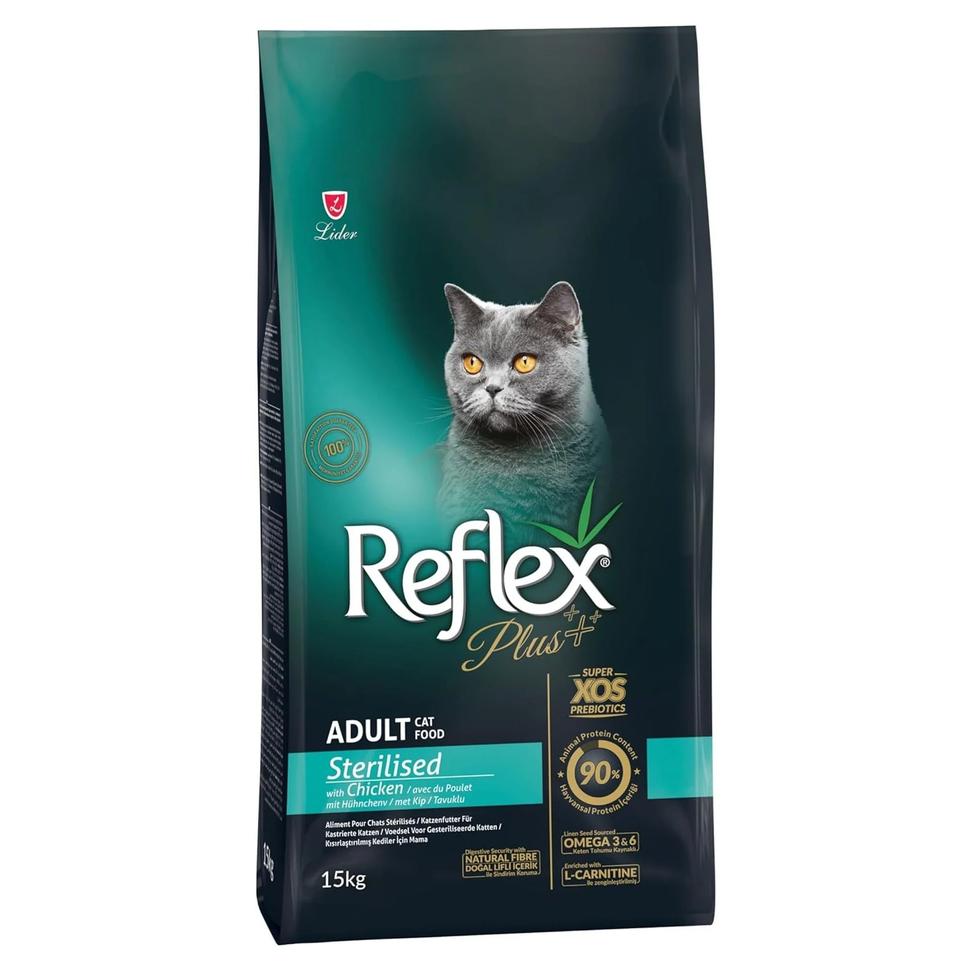 Reflex Plus Sterilised Tavuklu Kısırlaştırılmış Kuru Kedi Maması 15 Kg