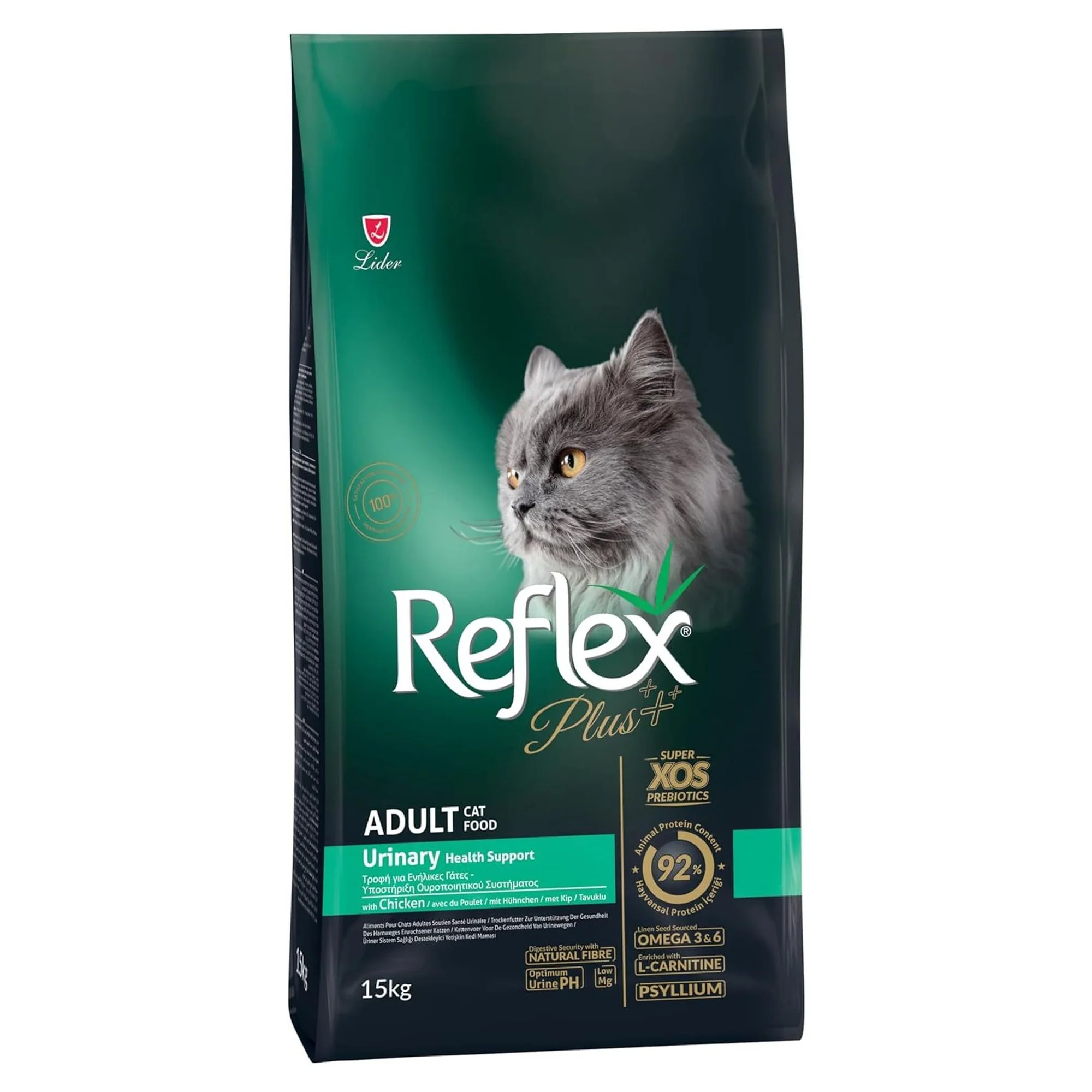 Reflex Plus Urinary Tavuklu Yetişkin Kedi Kuru Maması 15 KG