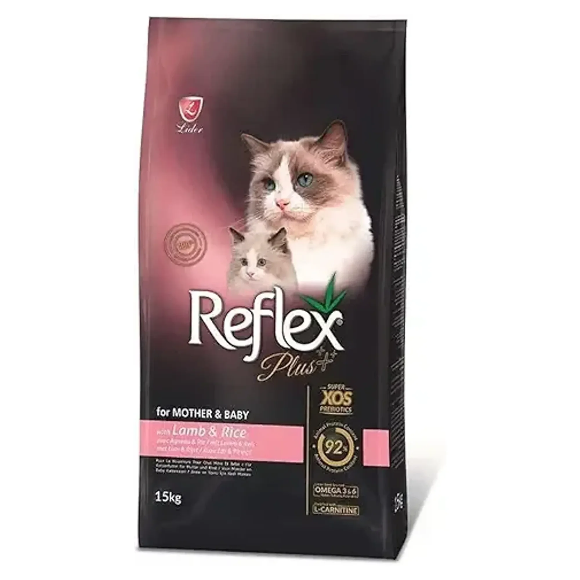 Reflex Plus Kuzu&Pirinç Anne&Bebek Kedi Kuru Maması 15 KG