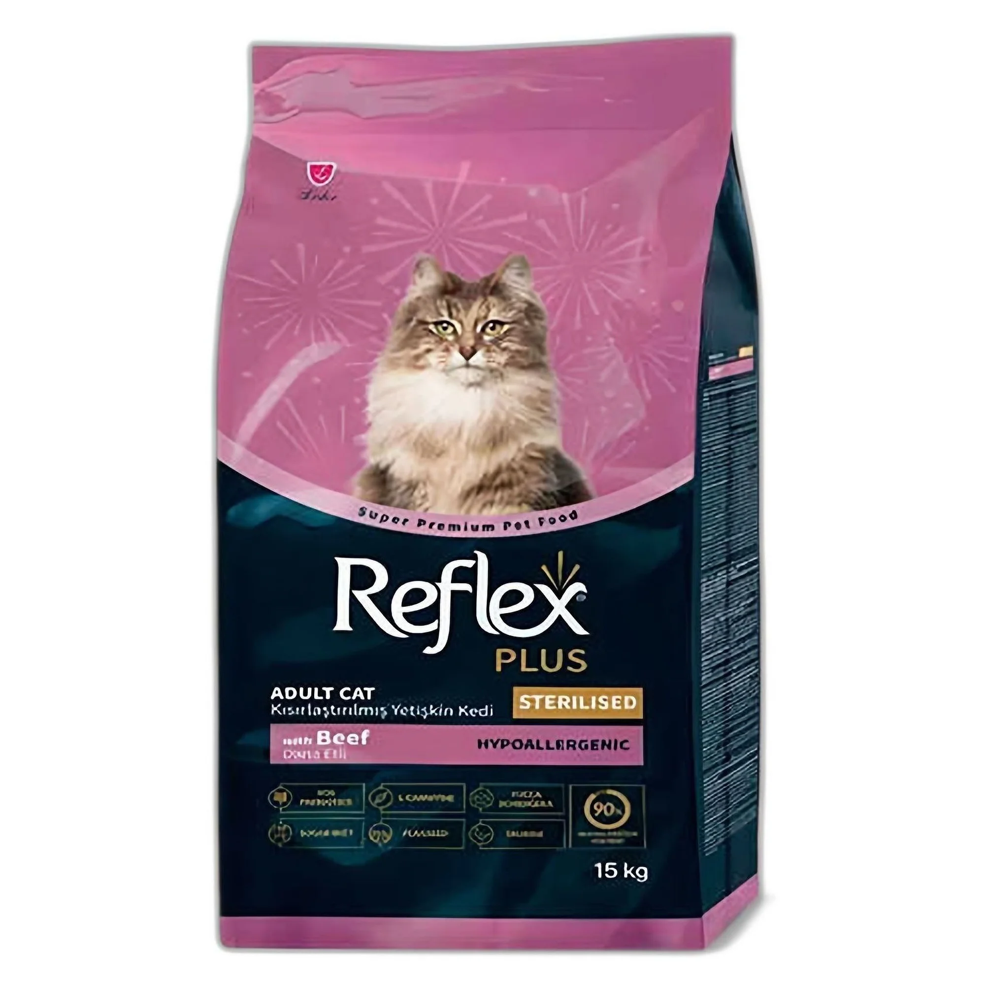 Reflex Plus Dana Etli Kısırlaştırılmış Yetişkin Kedi Maması 15 KG