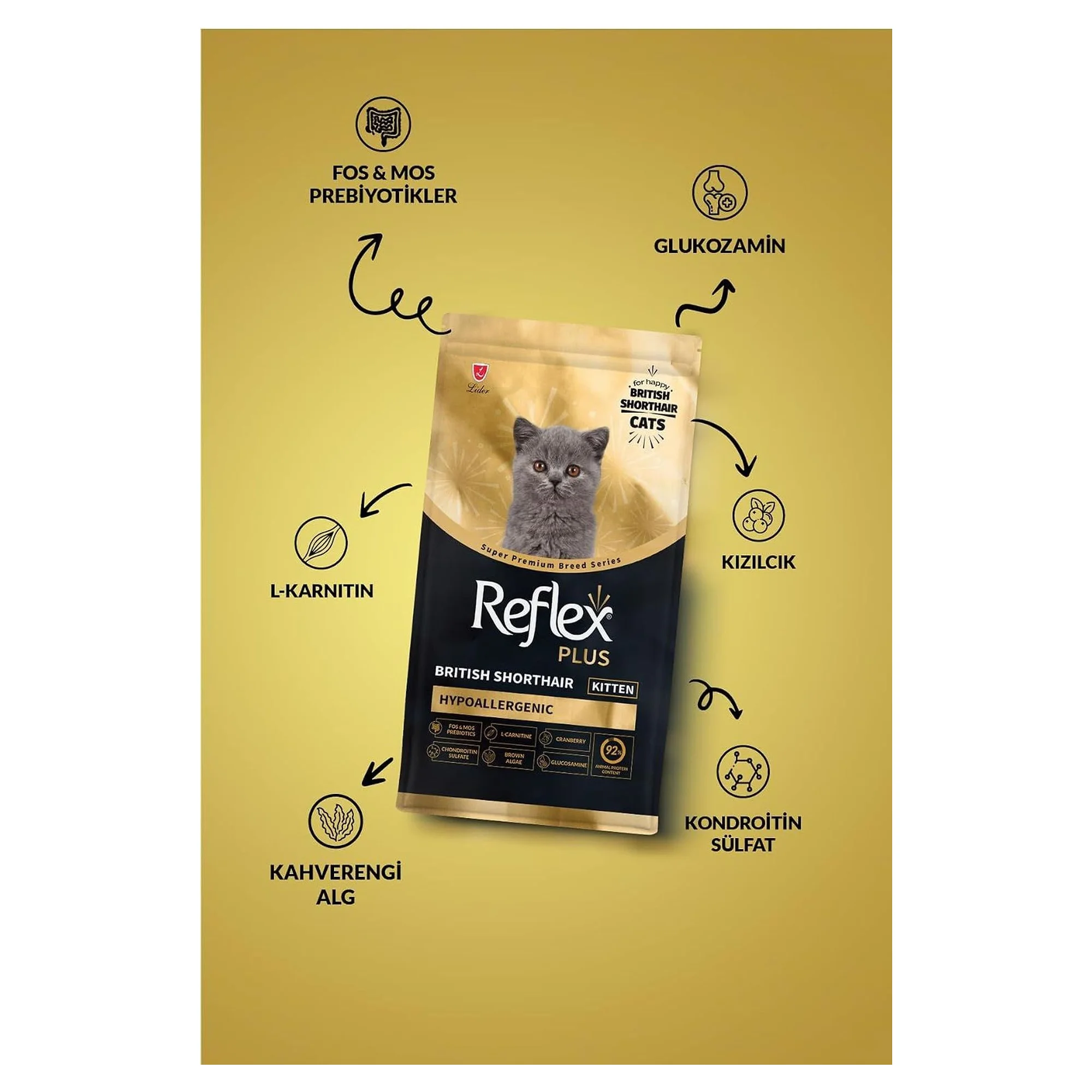 Reflex Plus British Shorthair Yavru Kedi Maması 1.5 KG — Normal, 1.6 kg — Görsel 3