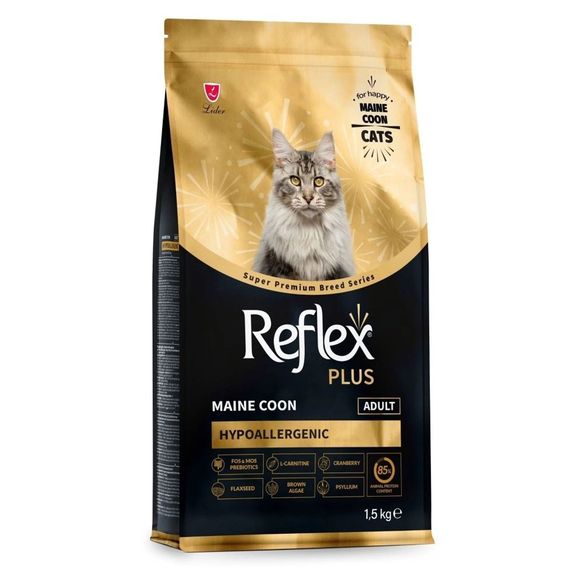 Reflex Plus Hipoalerjenik Maine Coon Yetişkin Kedi Maması 1.5 KG