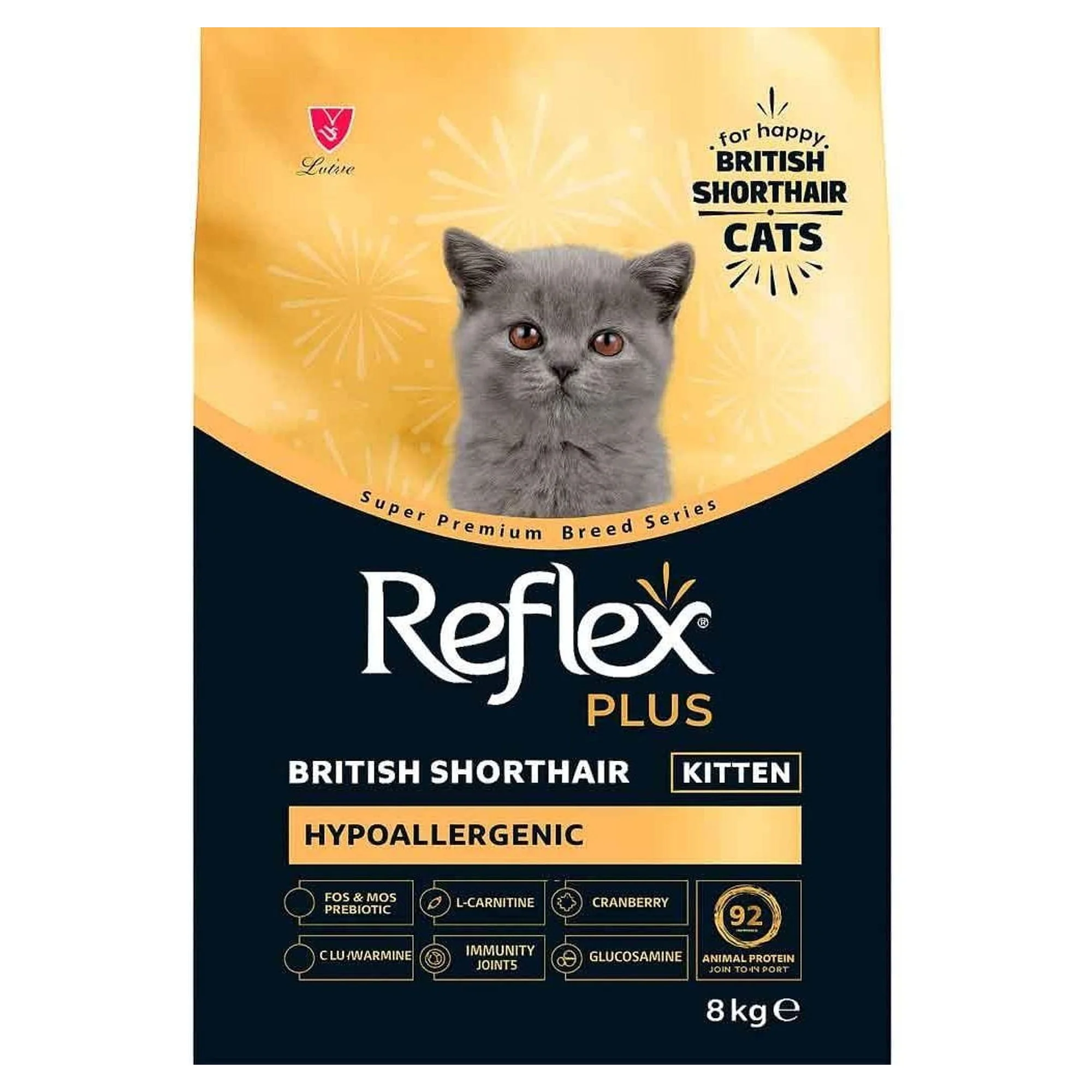 Reflex Plus British Shorthair Yavru Kedi Maması 8 KG