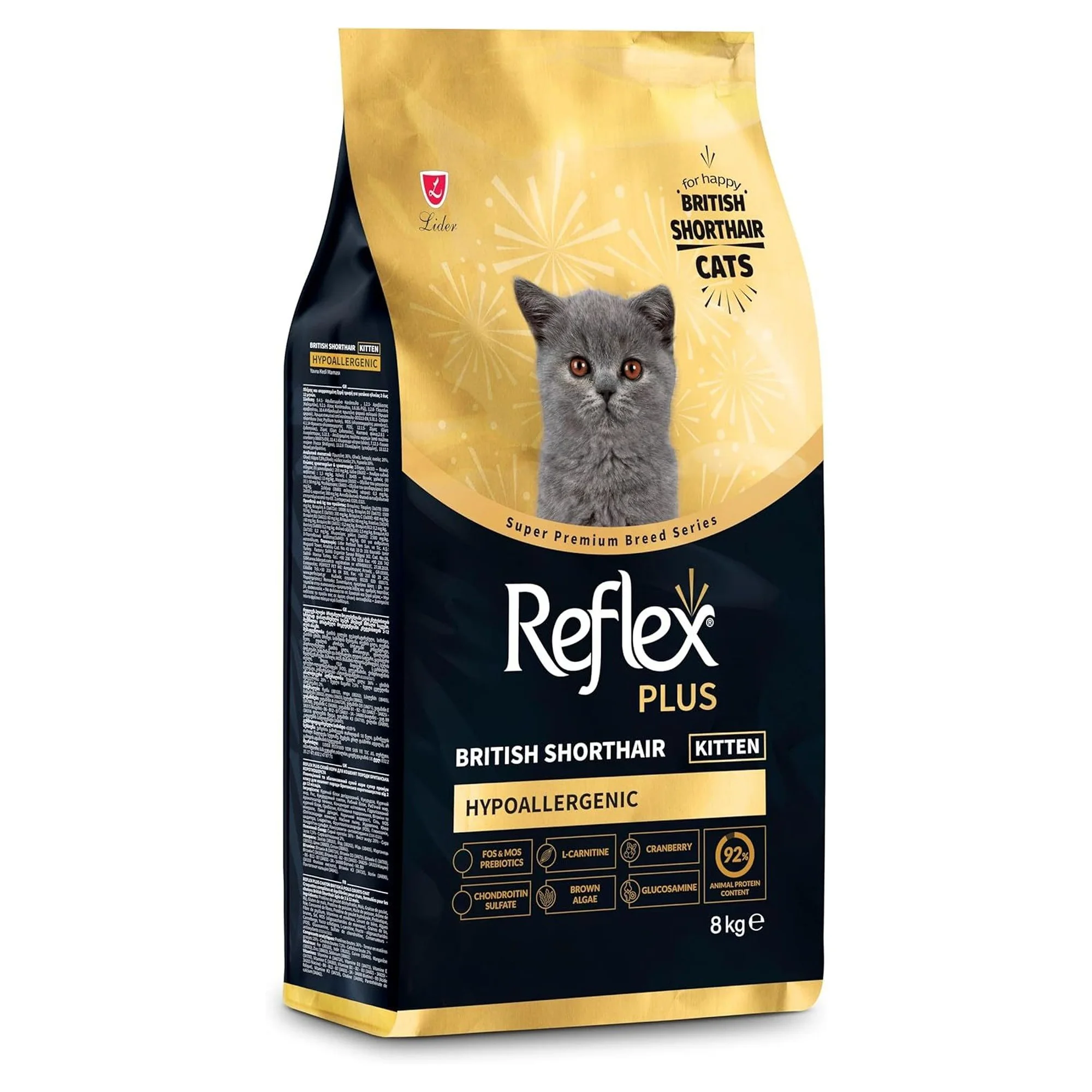 Reflex Plus British Shorthair Yavru Kedi Maması 8 KG