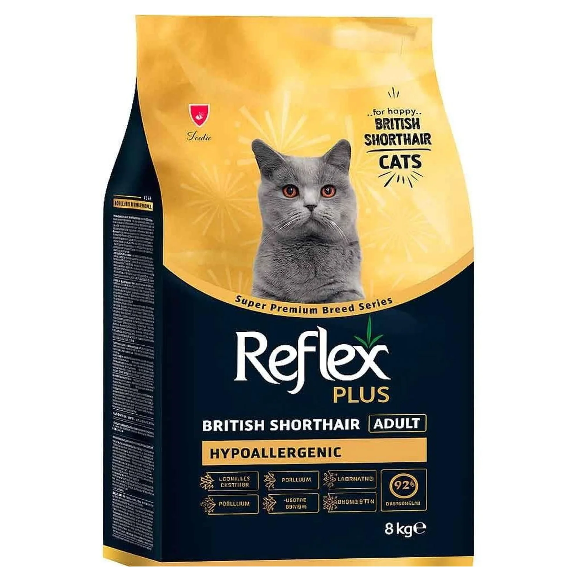 Reflex Plus British Shorthair Yetişkin Kedi Maması 8 KG