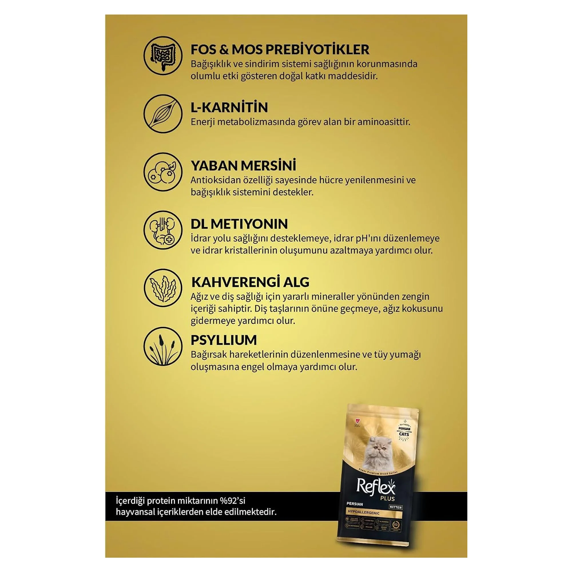 Reflex Plus Persian Yavru Kedi Maması 8 KG — Normal, 8.1 kg — Görsel 4