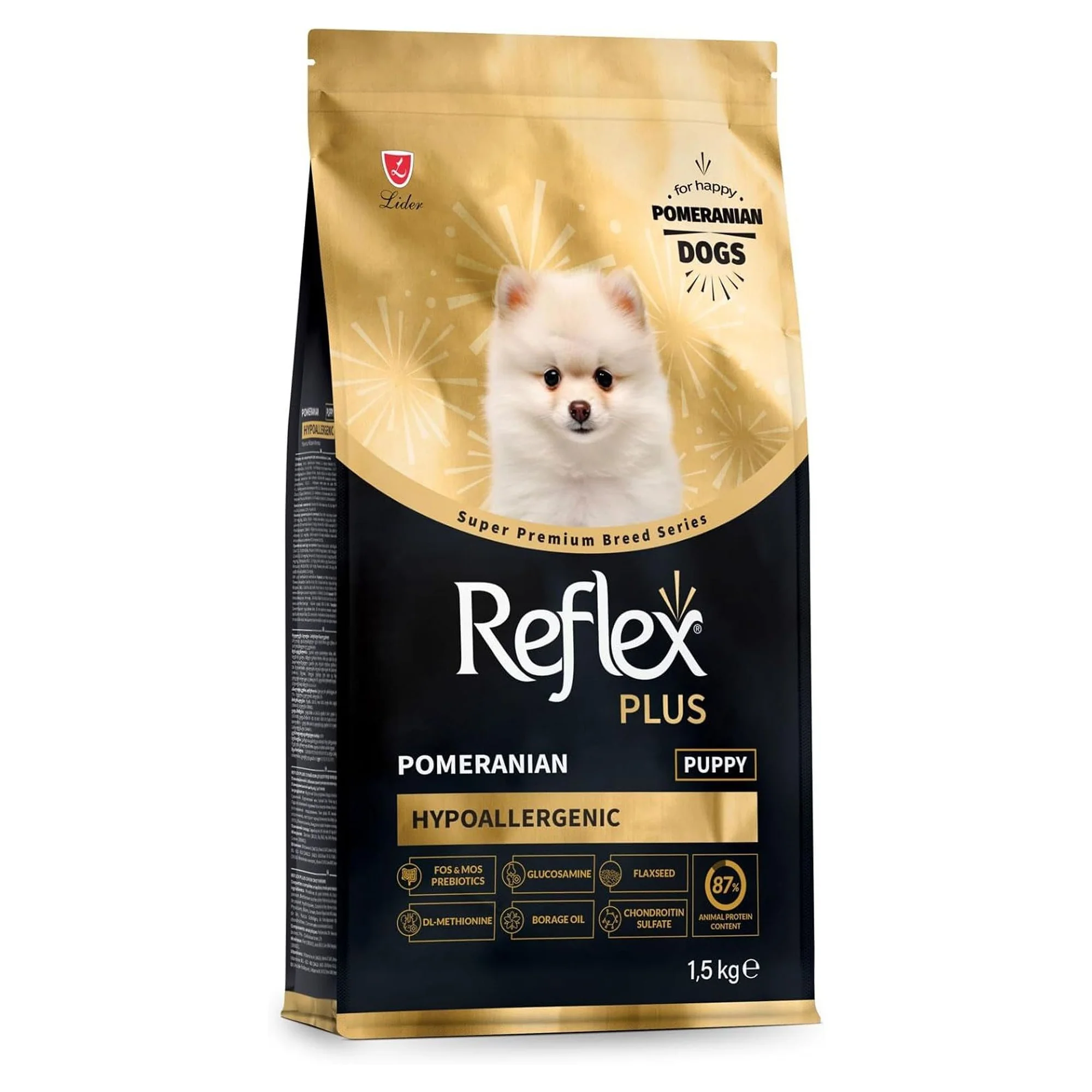Reflex Plus Pomerian Yavru Köpek Maması 1.5 KG