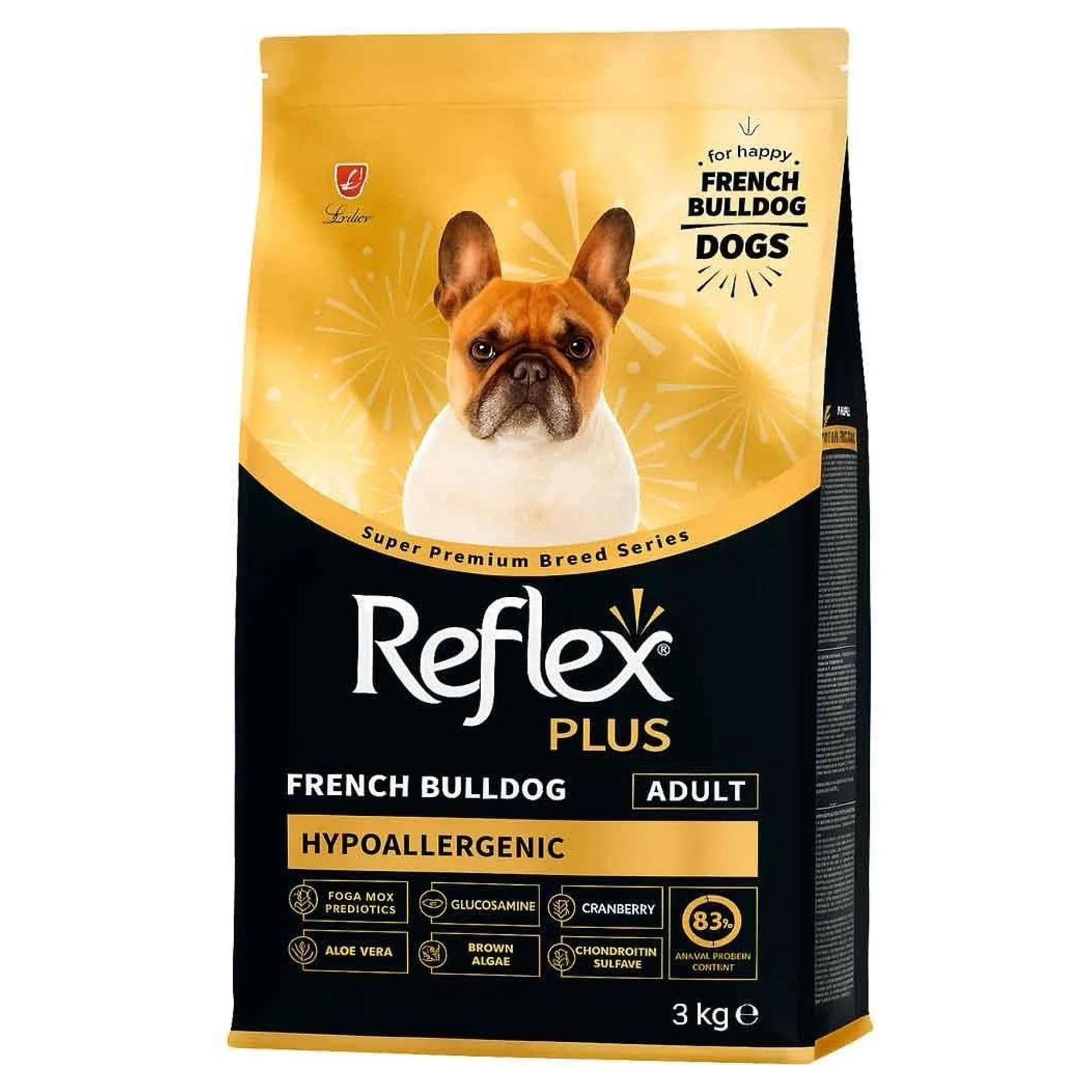 Reflex Plus French Bulldog Yetişkin Köpek Maması 3 KG