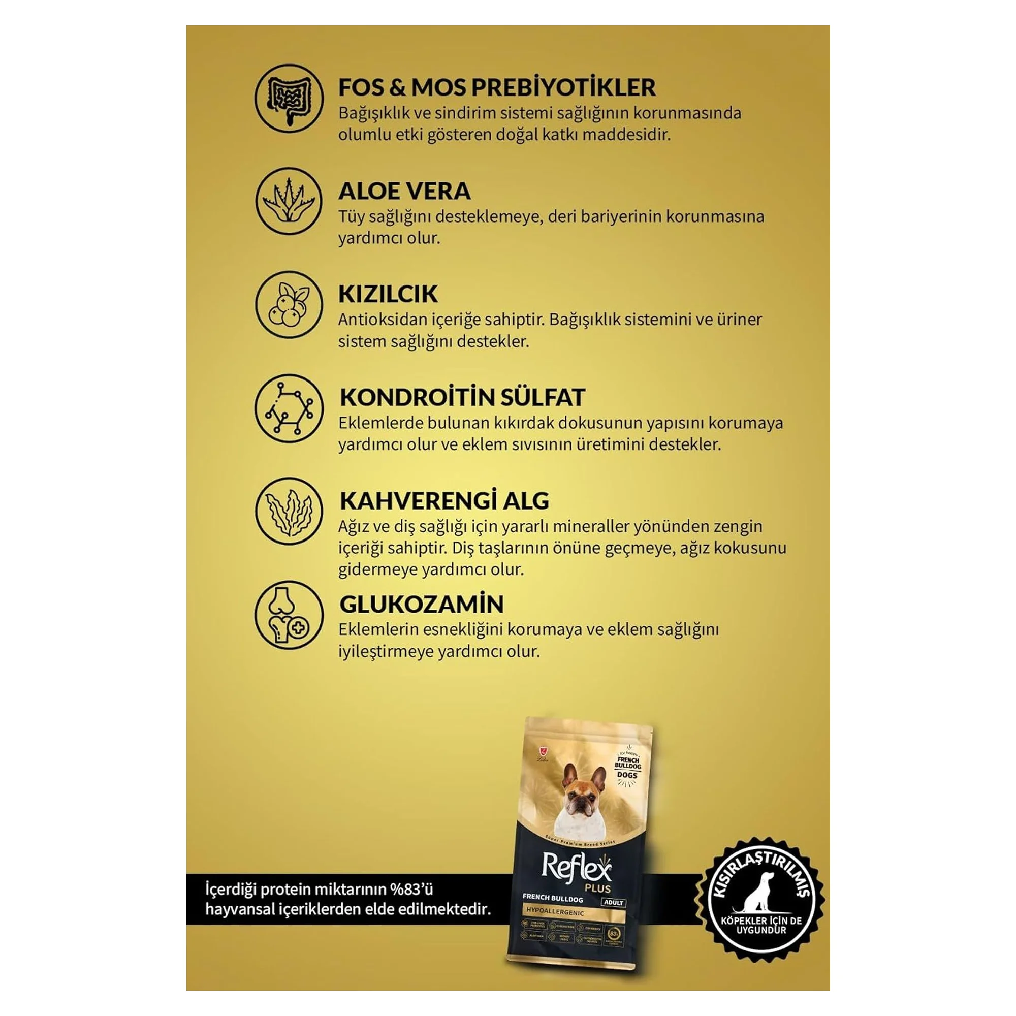 Reflex Plus French Bulldog Yetişkin Köpek Maması 3 KG — Normal, 3 kg — Görsel 4