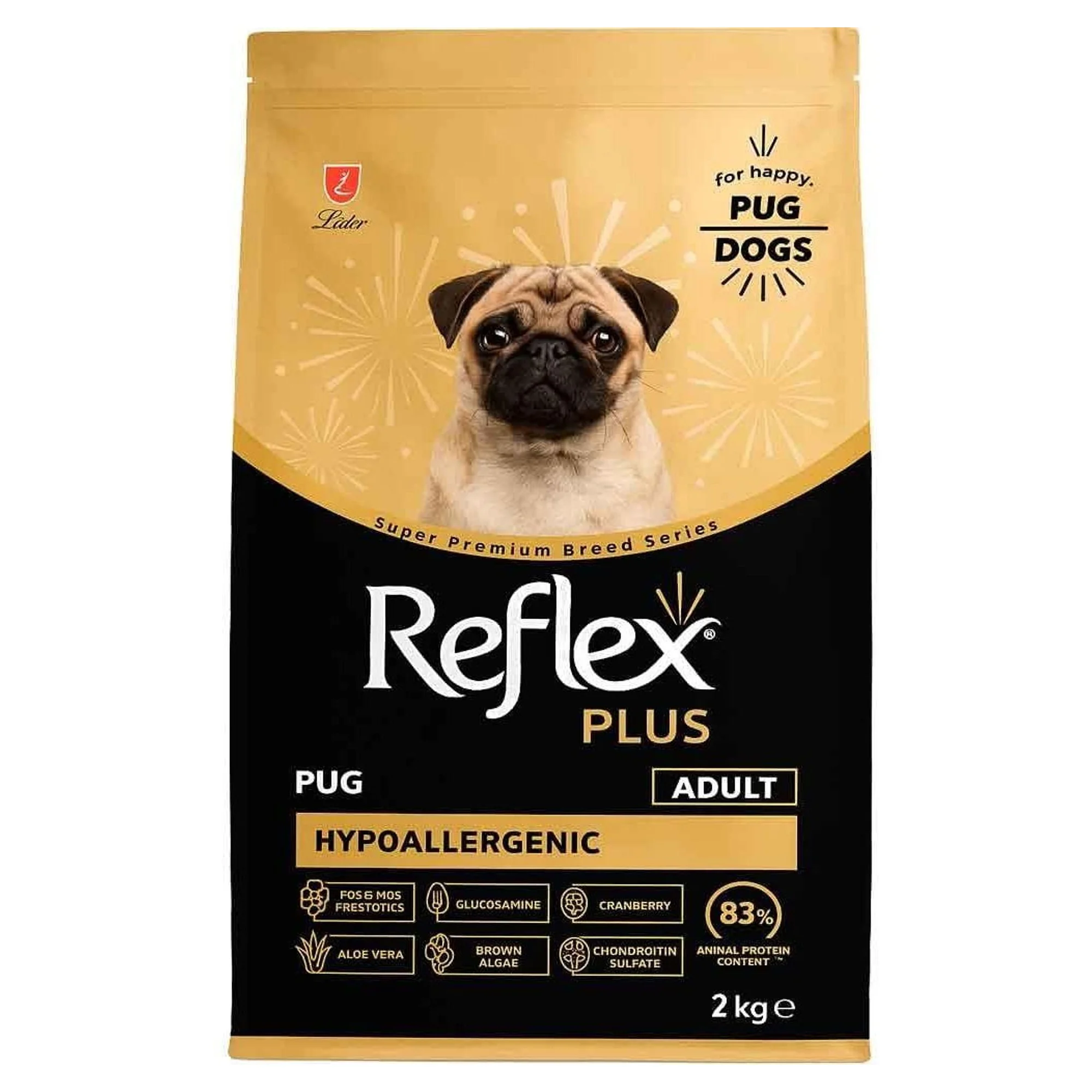 Reflex Plus Pug Hypoallergenic  Yetişkin Köpek Maması 2 KG