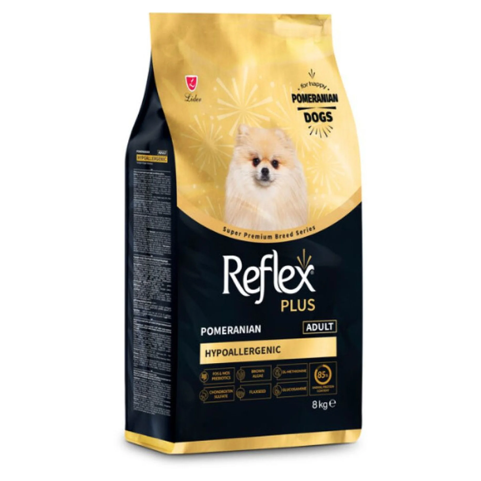 Reflex Plus Pomeranian Hipoalerjenik Yetişkin Köpek Maması 8 KG