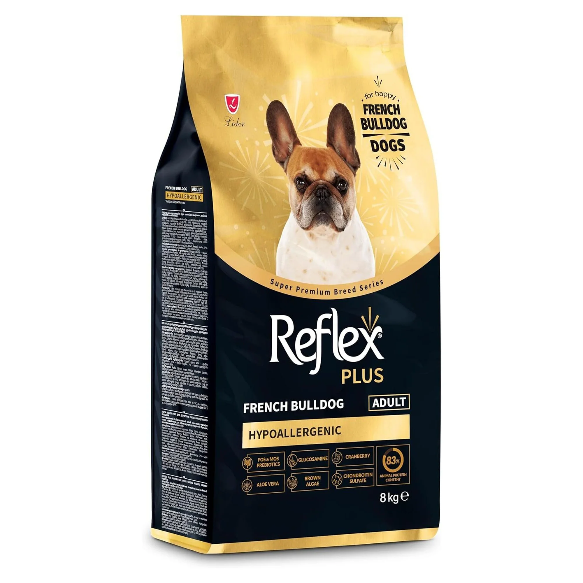 Reflex Plus French Bulldog Yetişkin Köpek Maması 8 KG