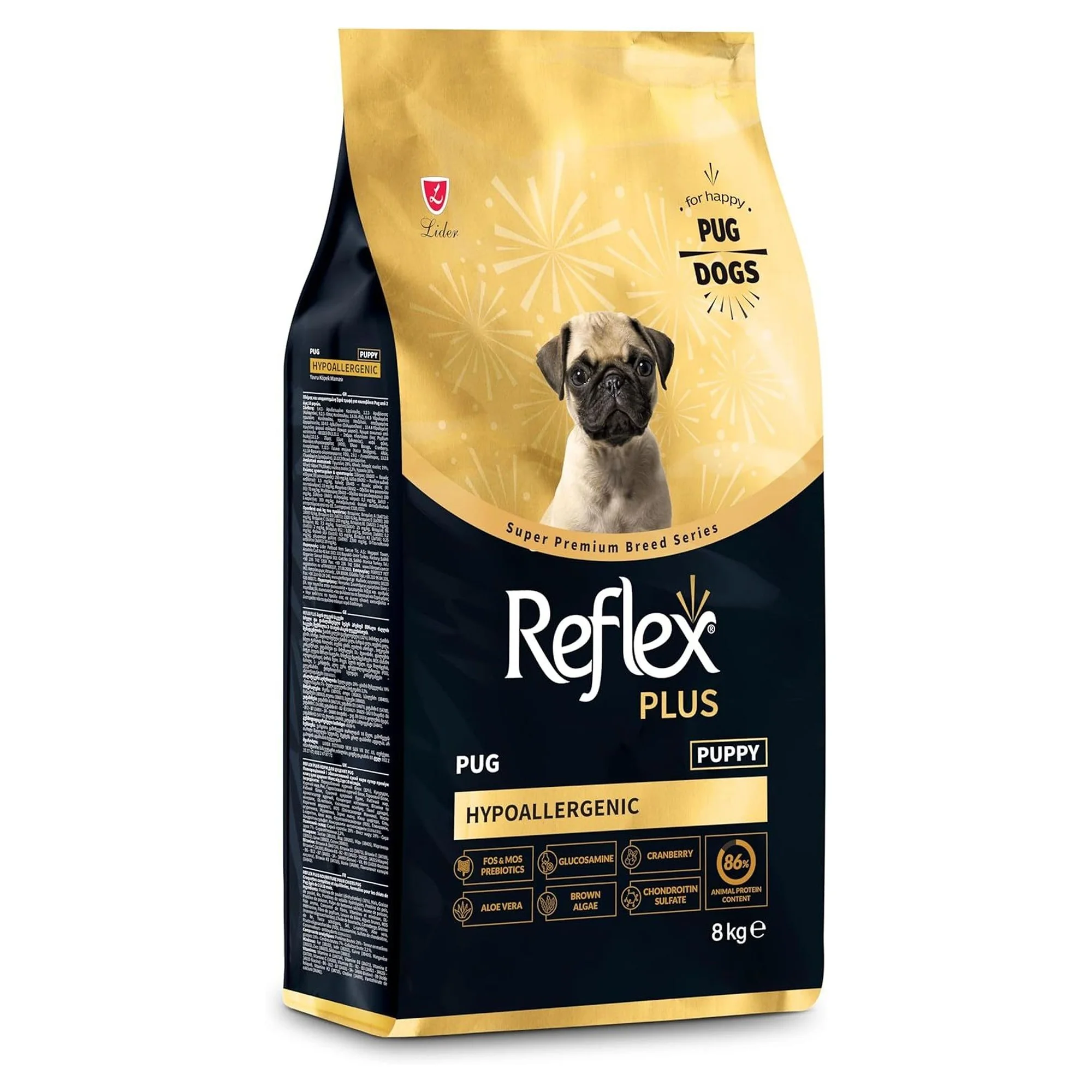 Reflex Plus HypoAllergenic Pug Yavru Köpek Maması 8 KG