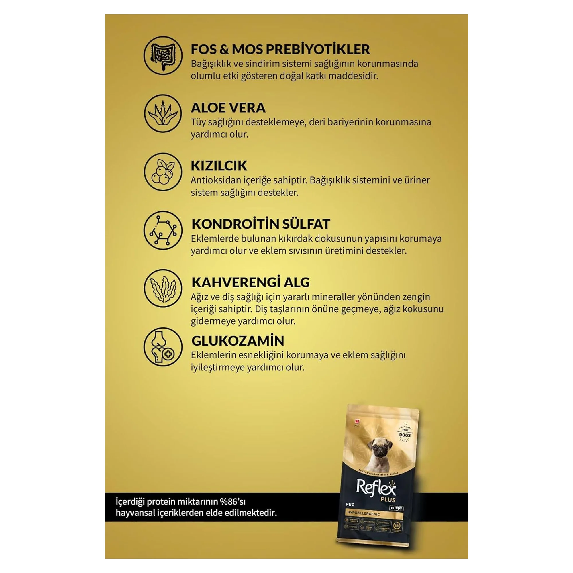 Reflex Plus HypoAllergenic Pug Yavru Köpek Maması 8 KG — Normal, 8.1 kg — Görsel 4