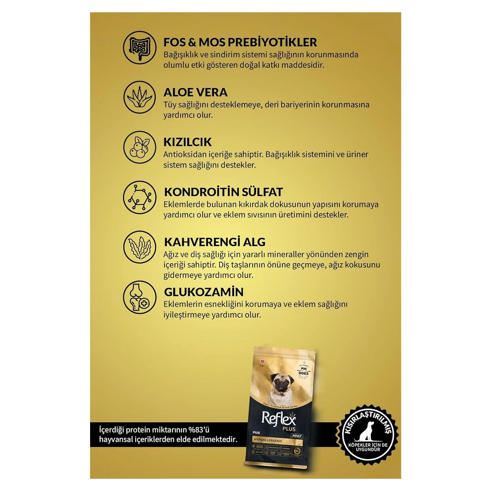 Reflex Plus Pug Yetişkin Köpek Maması 8 KG — Normal, 8.1 kg — Görsel 4