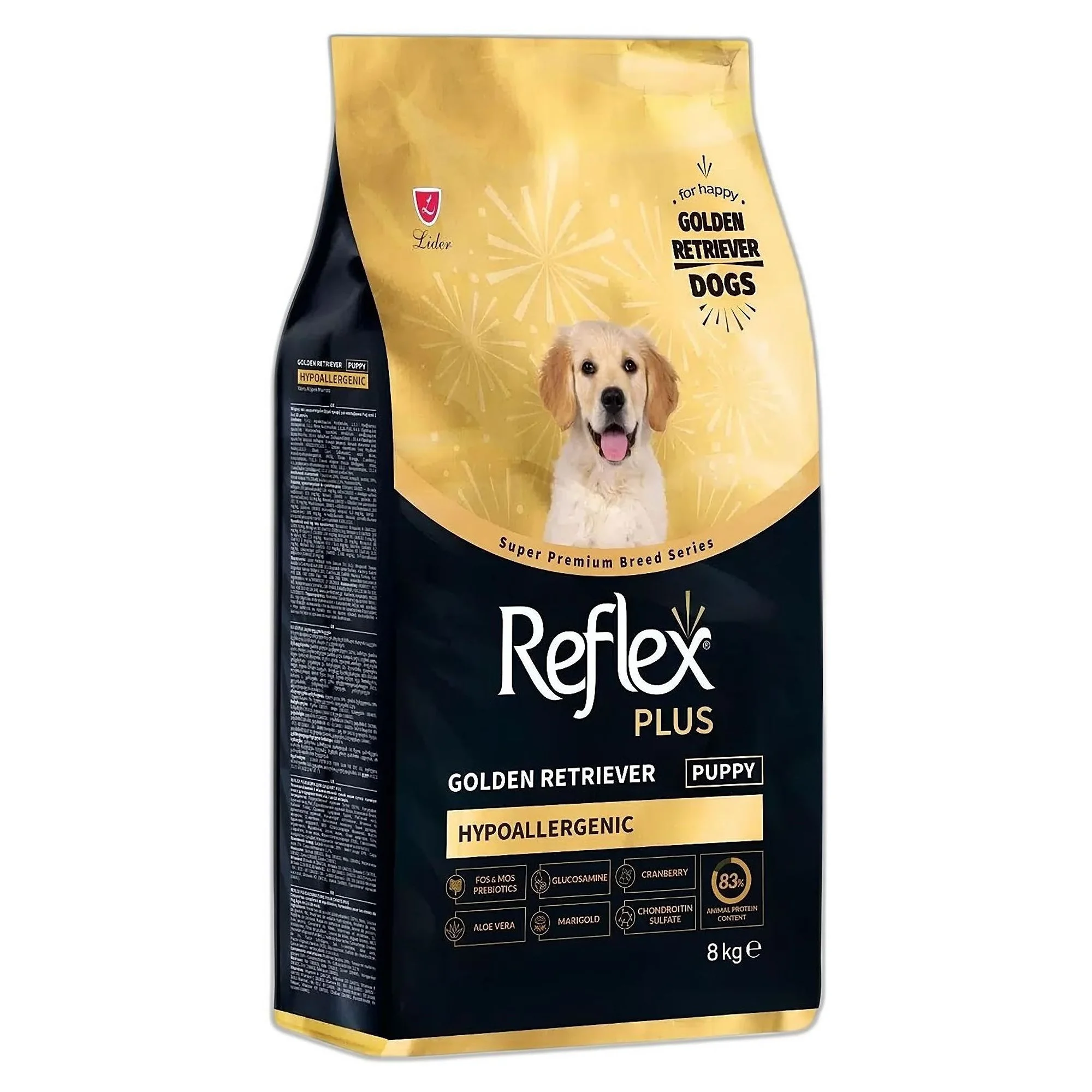 Reflex Plus Hipoalerjenik Golden Retriever Yavru Köpek Maması 8 KG