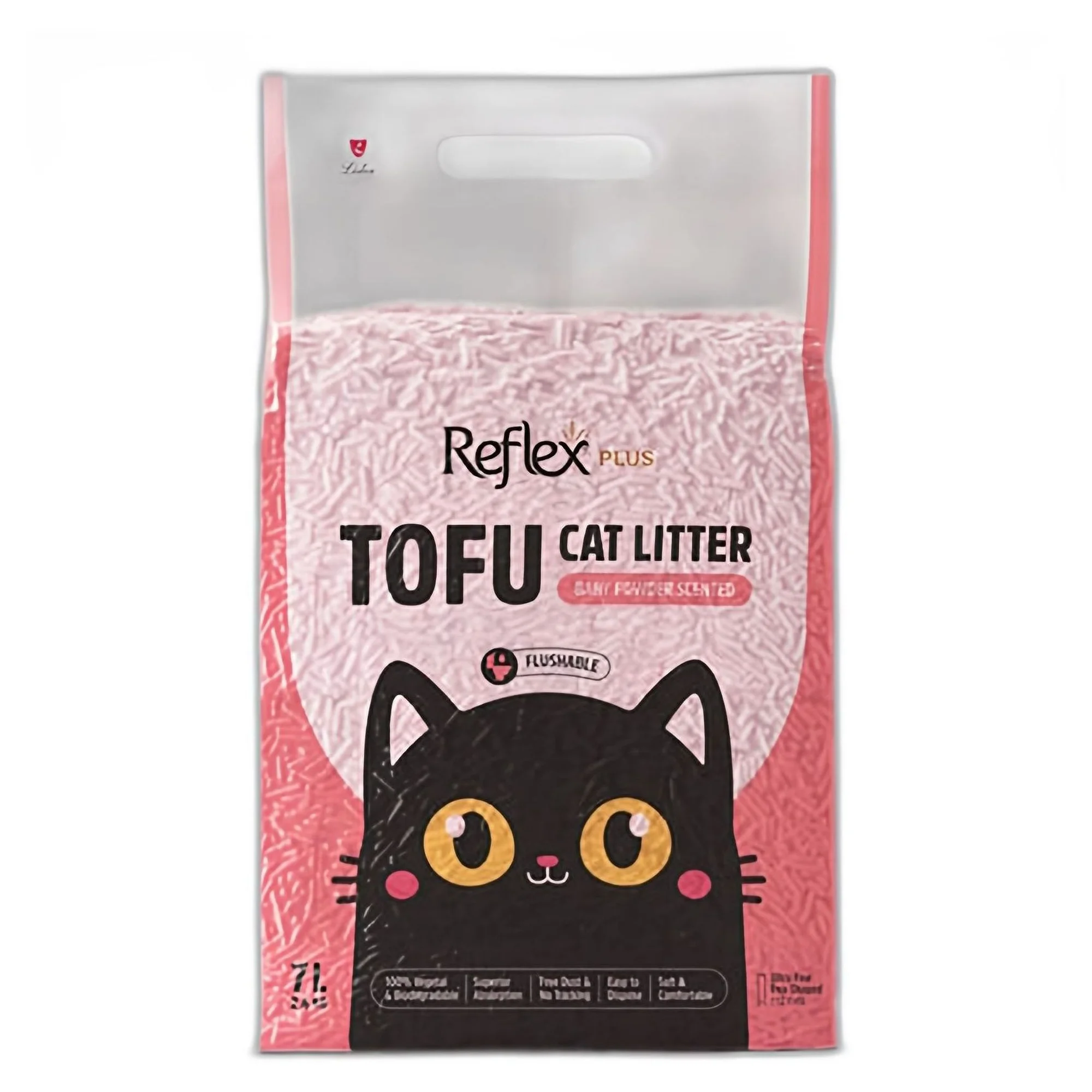 Reflex Plus Bebek Pudrası Kokulu Tofu Kedi Kumu 7L