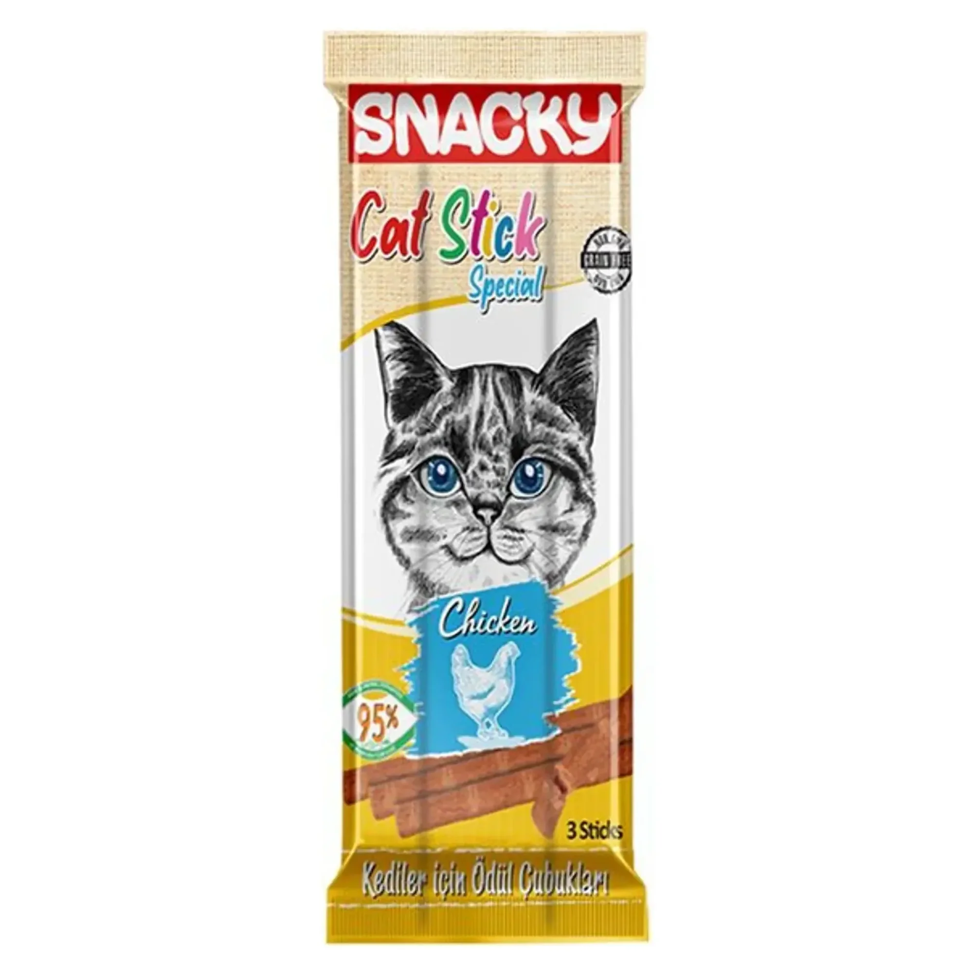 Snacky Kedi Stick Ödül Tavuklu 3x5G