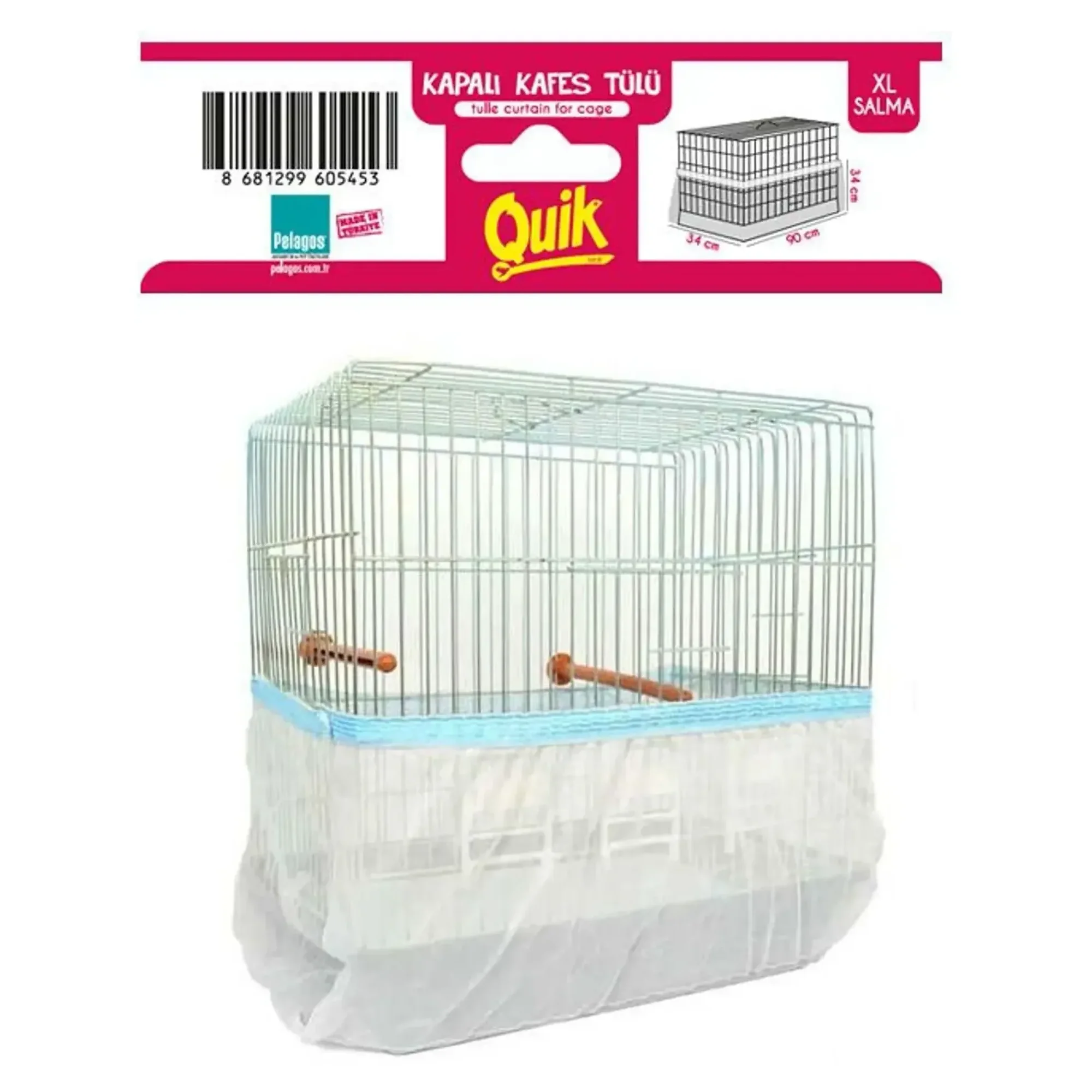 Quik Quik Lüx XL Kapalı Kafes Tülü Salma